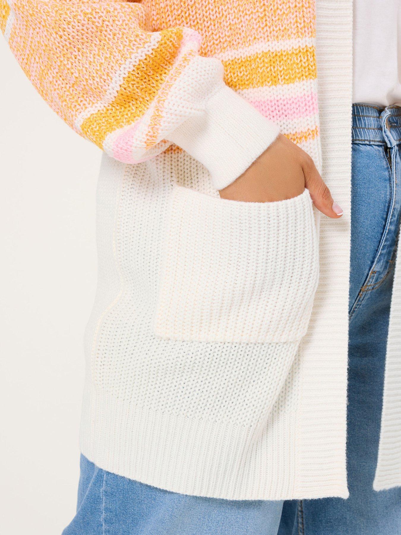 yours-curve-edge-to-edge-colourblock-cardiganoutfit