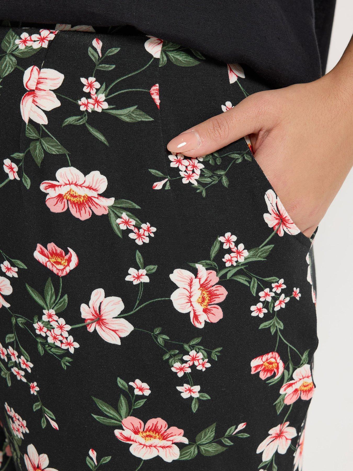 yours-curve-double-pleat-harem-trousers-blackoutfit