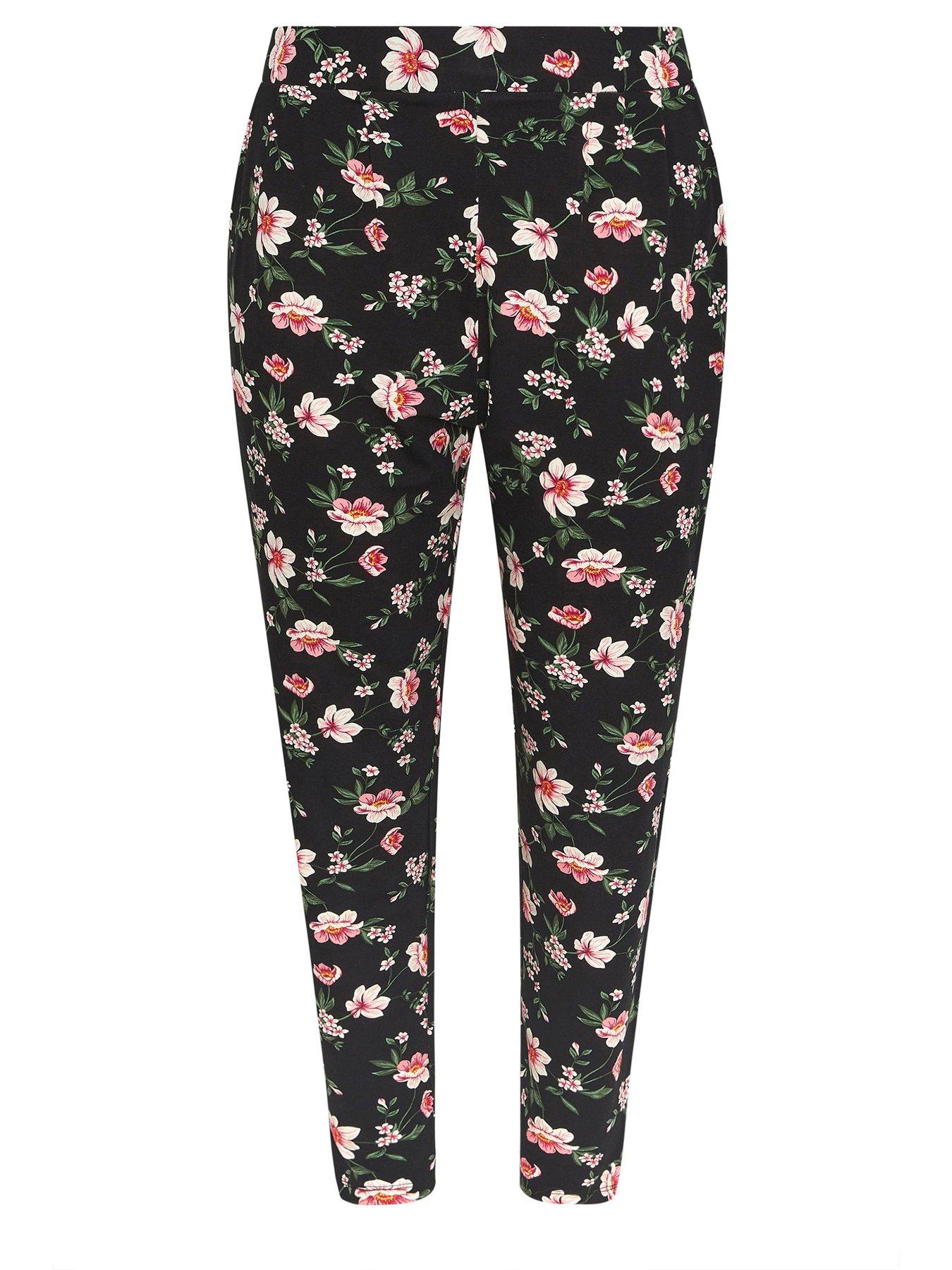 yours-curve-double-pleat-harem-trousers-blackdetail