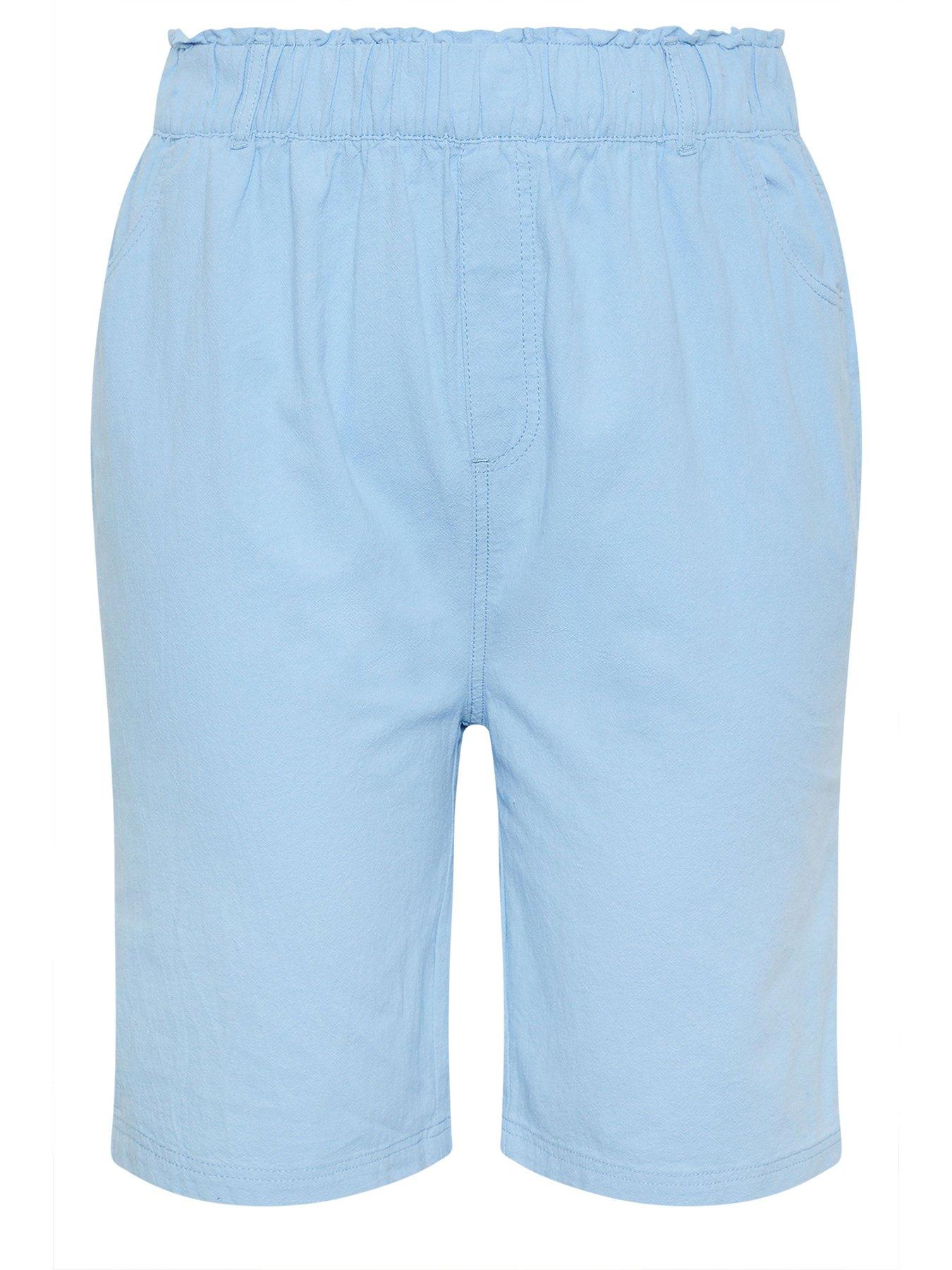 yours-curve-cool-cotton-shorts-bluedetail