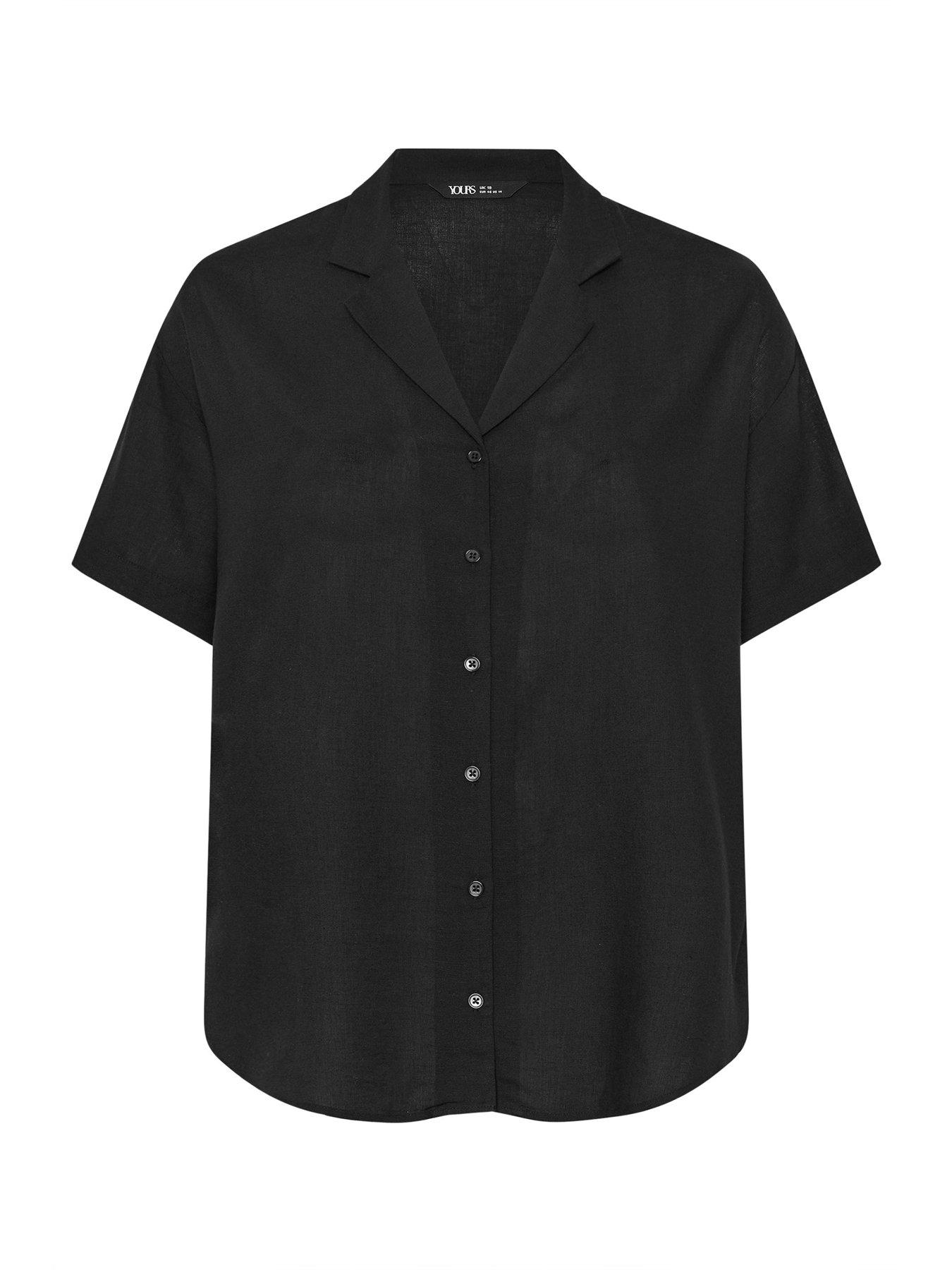 yours-curve-linen-resort-shirt-blackdetail