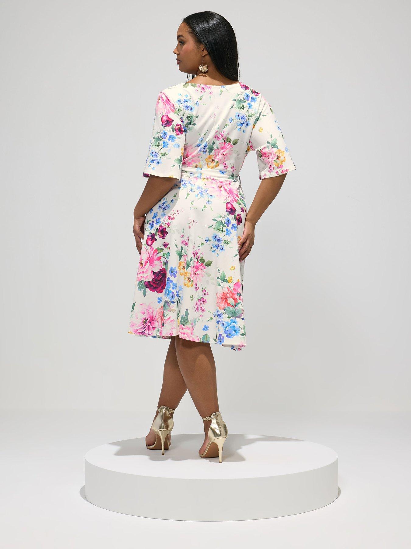yours-curve-floral-wrap-dressstillFront