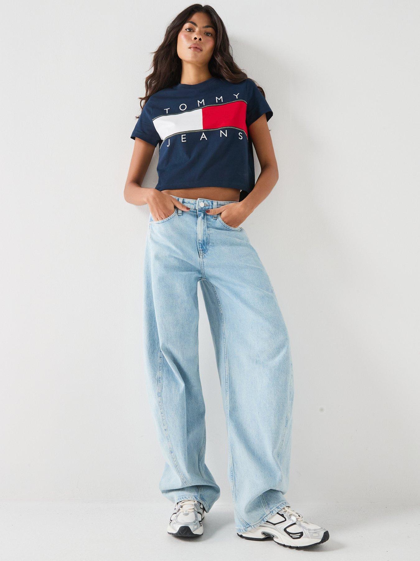Image 3 of 6 of Tommy Jeans Tommy Flag T-shirt - Blue