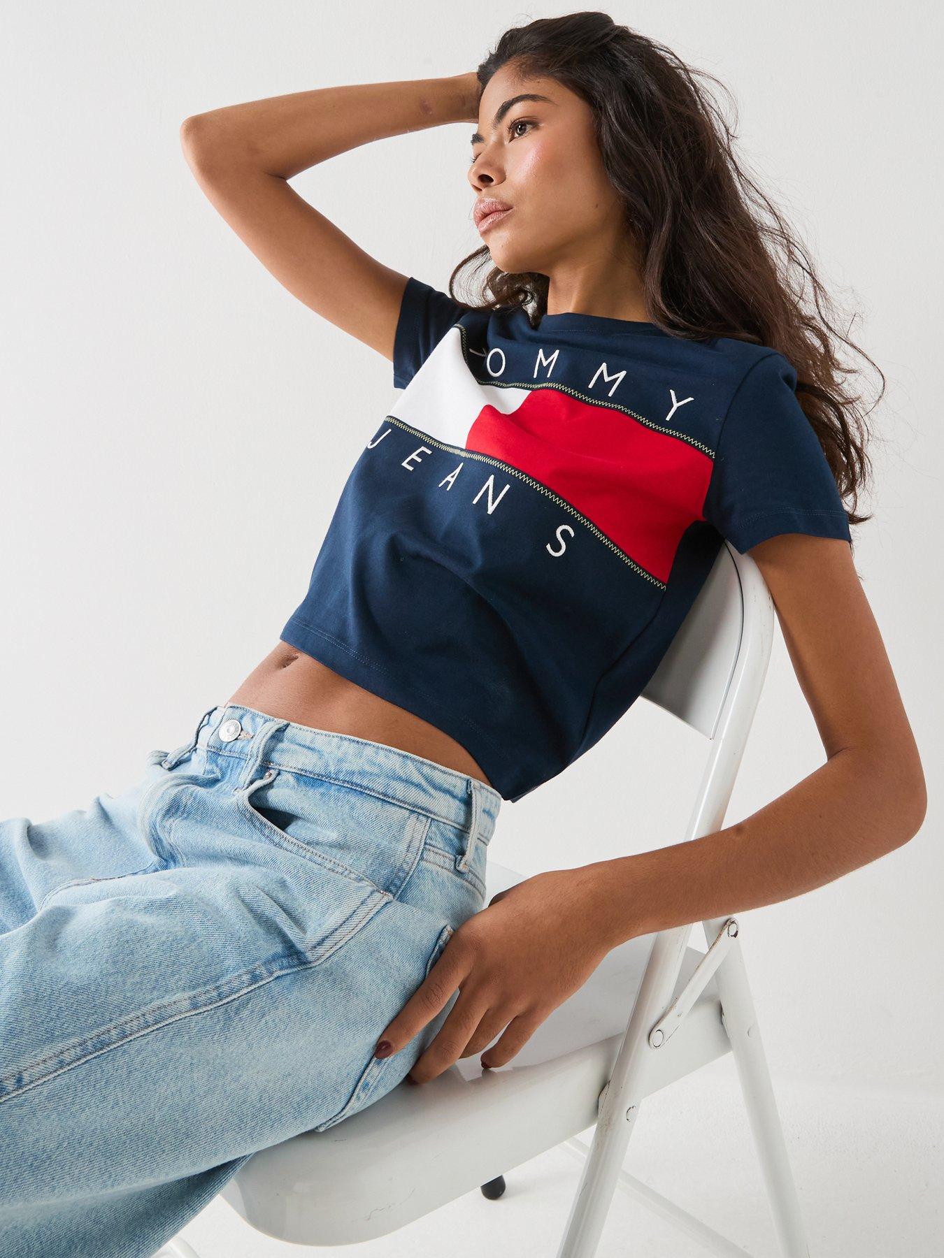 Image 5 of 6 of Tommy Jeans Tommy Flag T-shirt - Blue