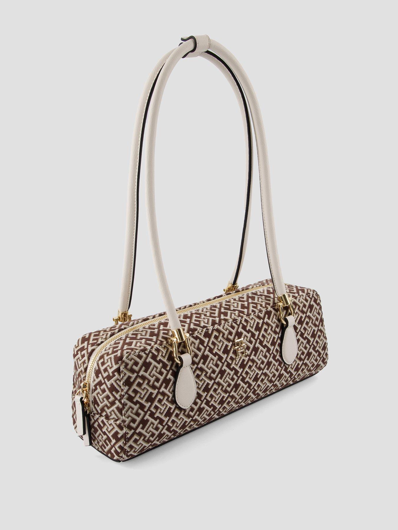 Image 2 of 4 of Tommy Hilfiger Textile Jacquard Rectangular Shoulder Bag - Neutral