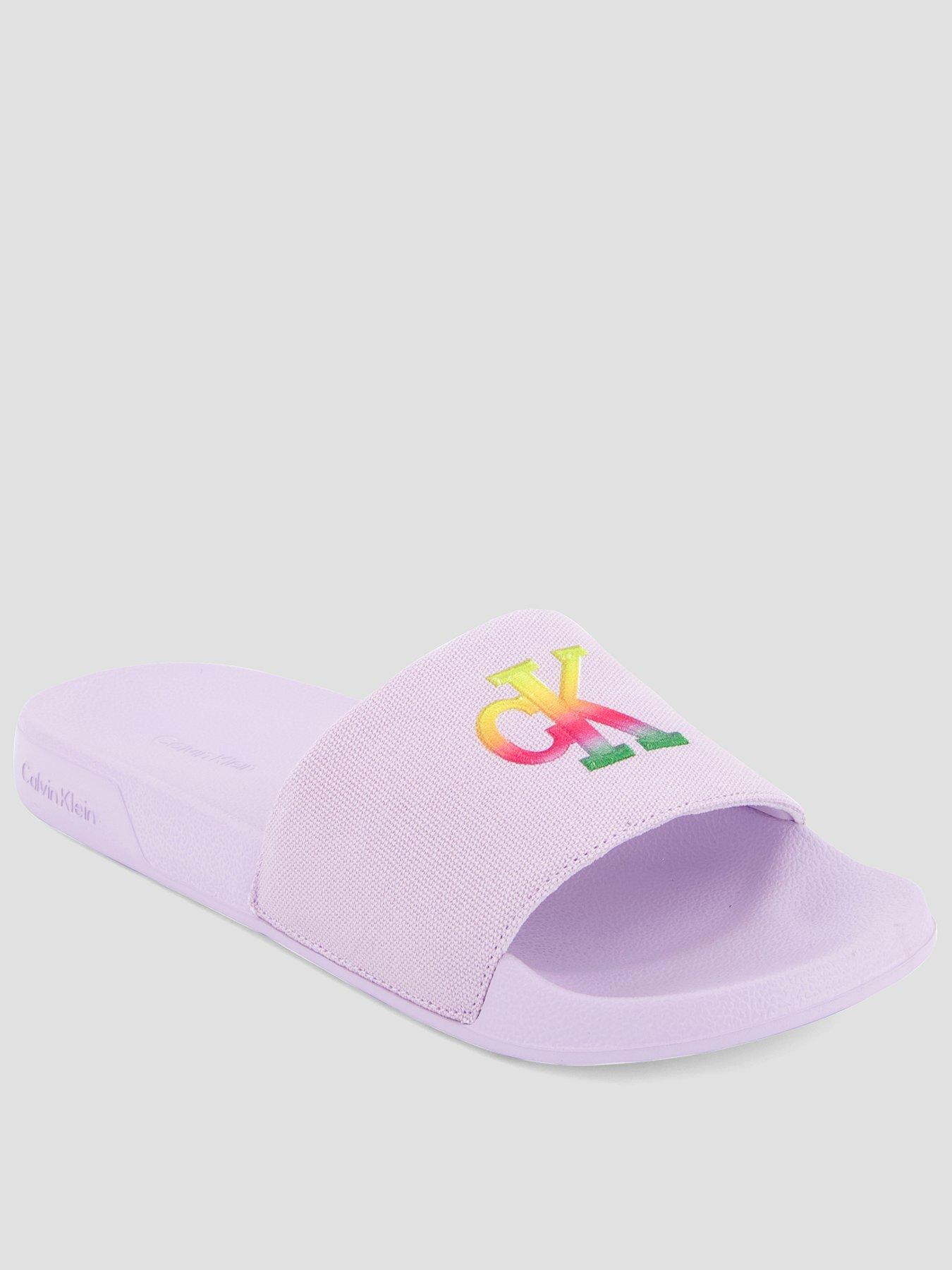 Calvin Klein Essential Pride Sliders - Purple