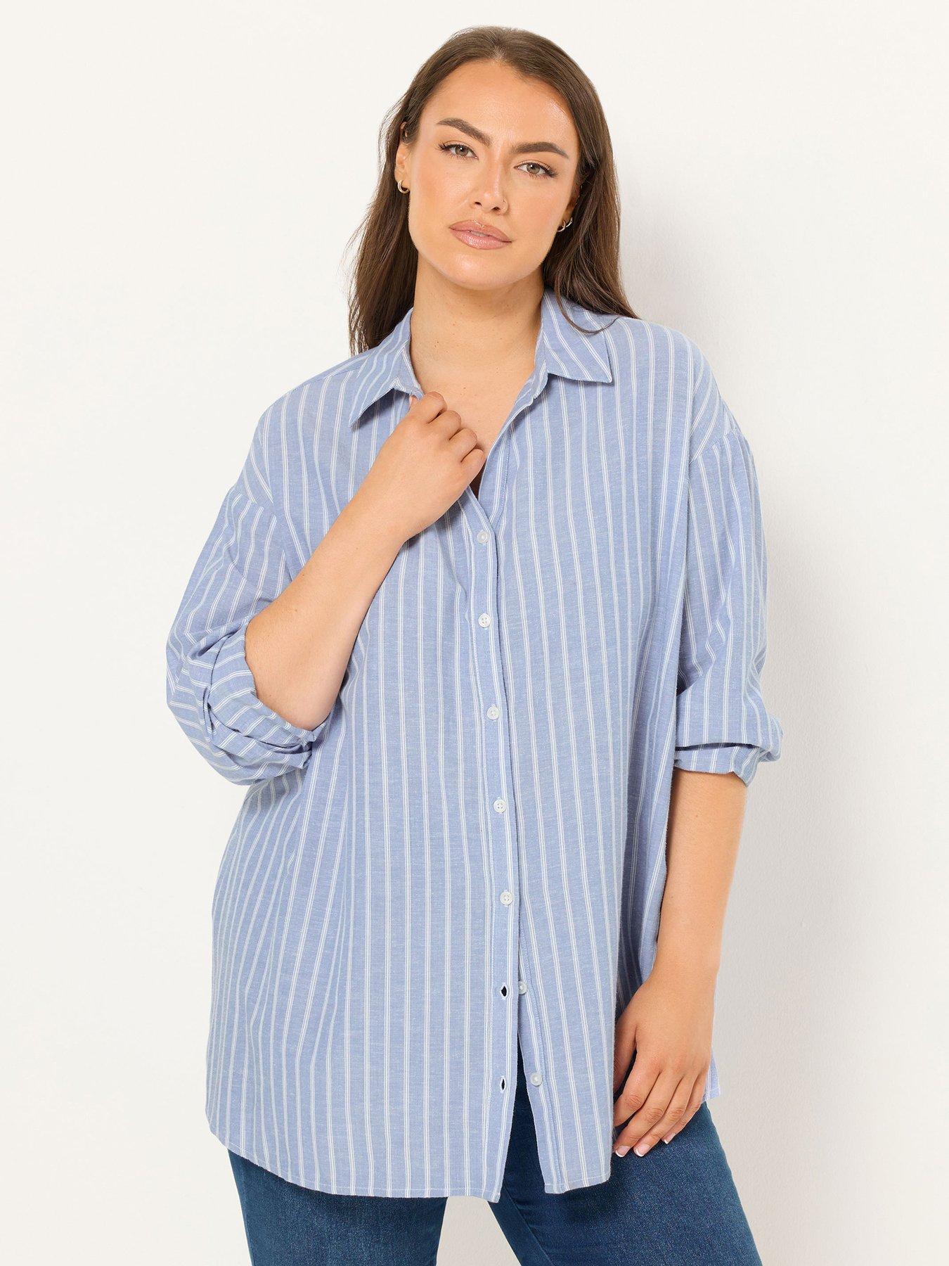 yours-curve-long-sleeve-linen-shirtfront