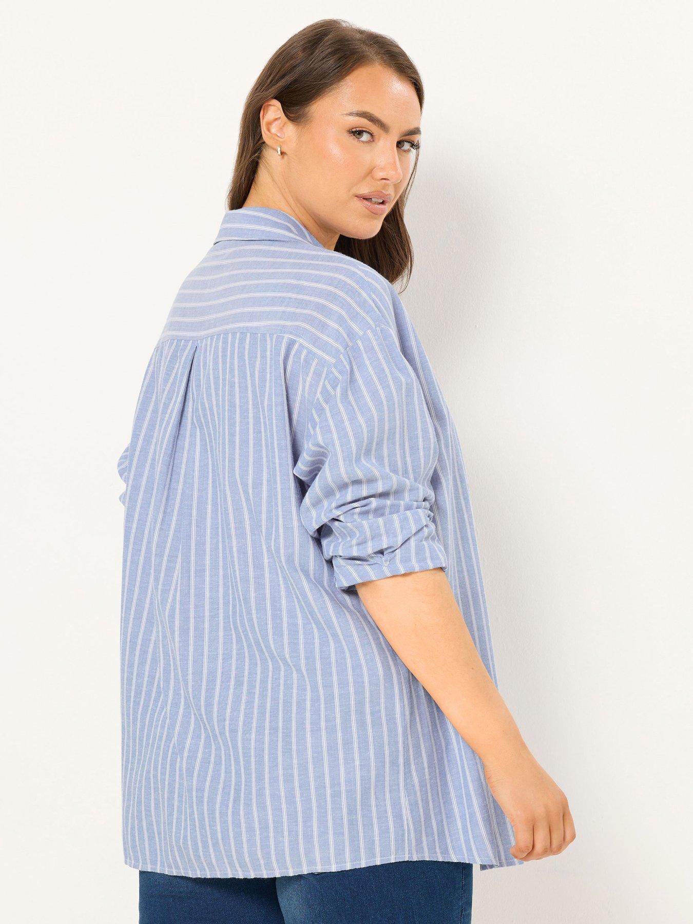 yours-curve-long-sleeve-linen-shirtstillFront