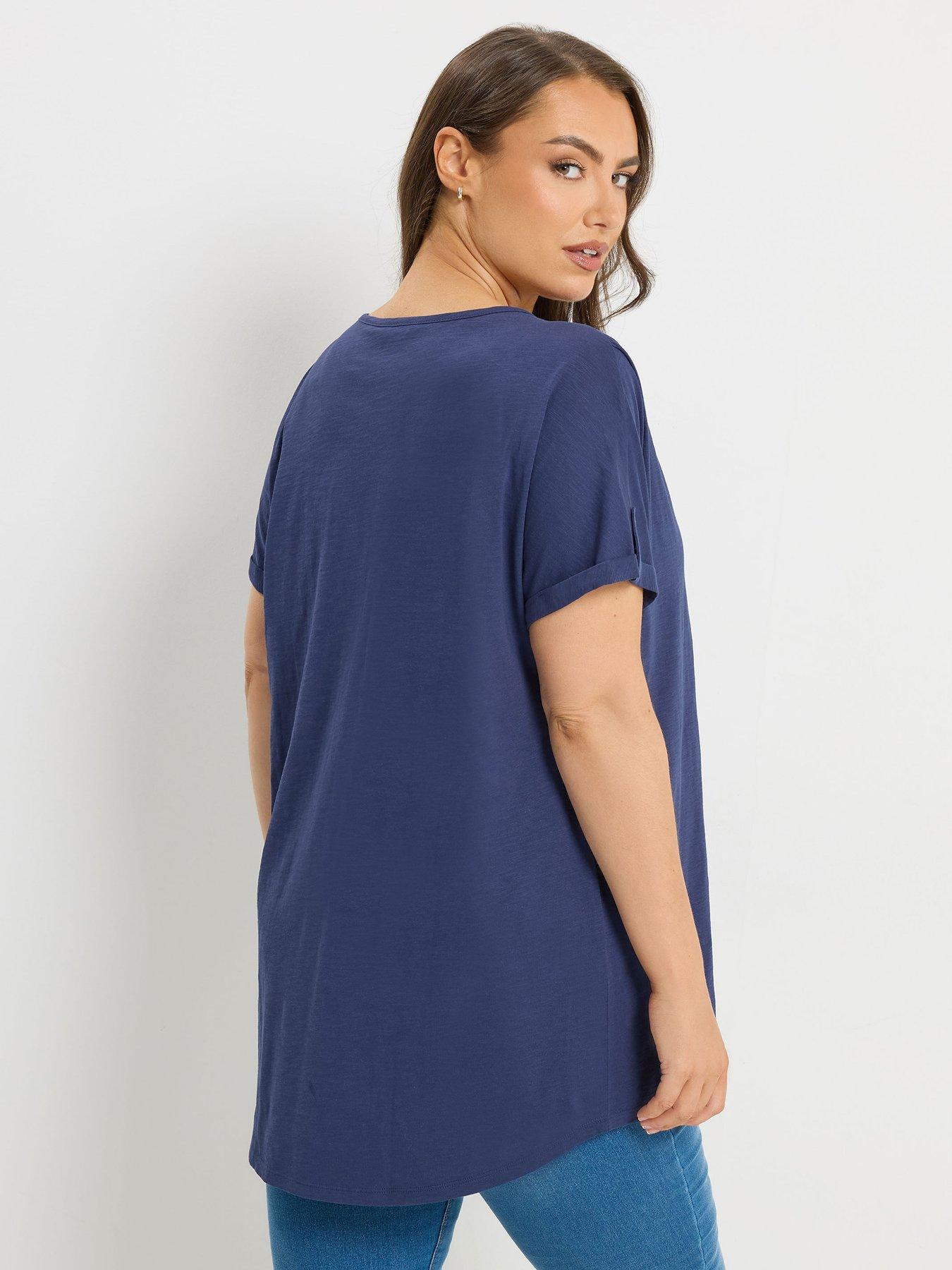 yours-curve-short-sleeve-pintuck-t-shirtstillFront