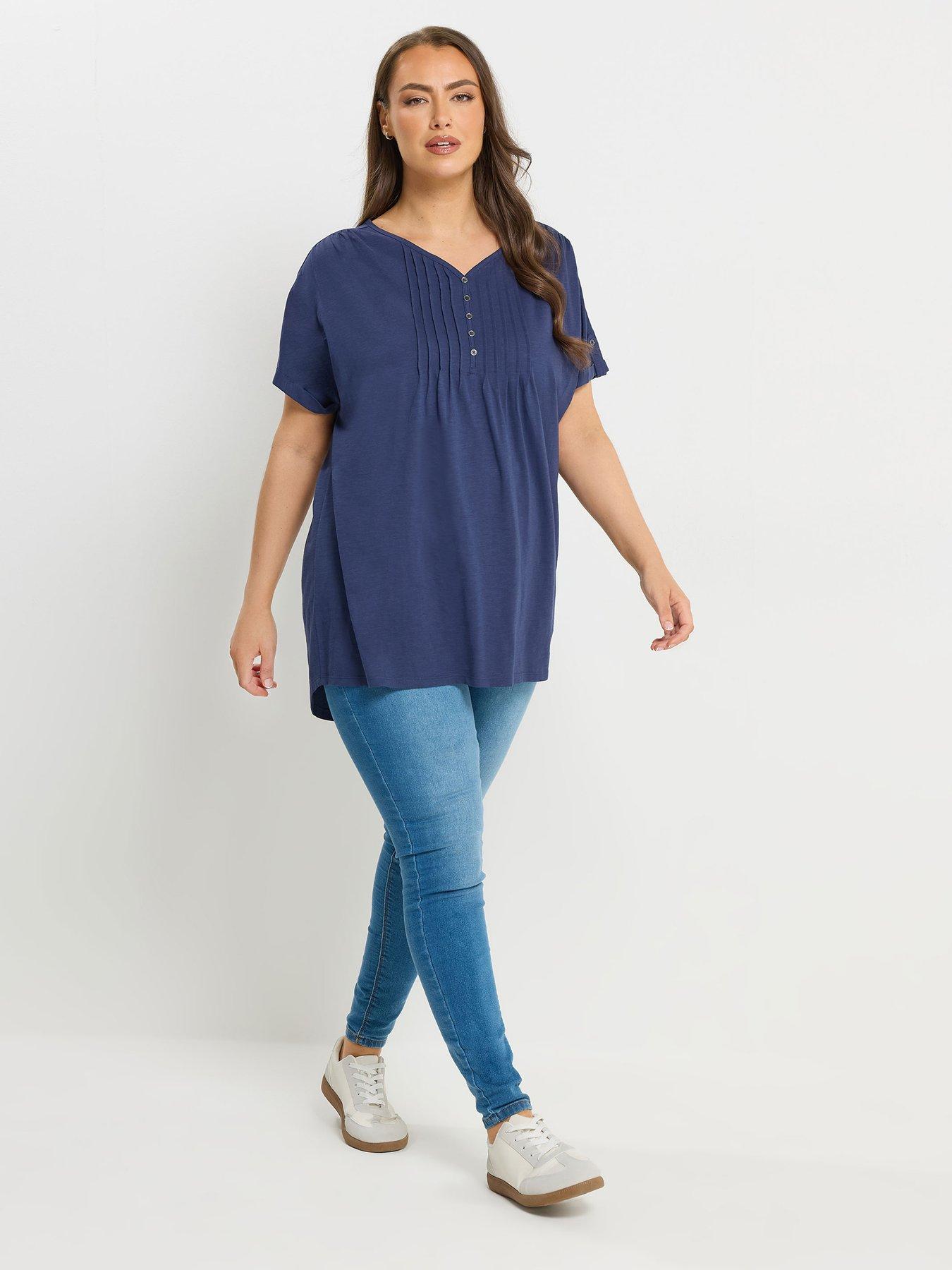 yours-curve-short-sleeve-pintuck-t-shirtback