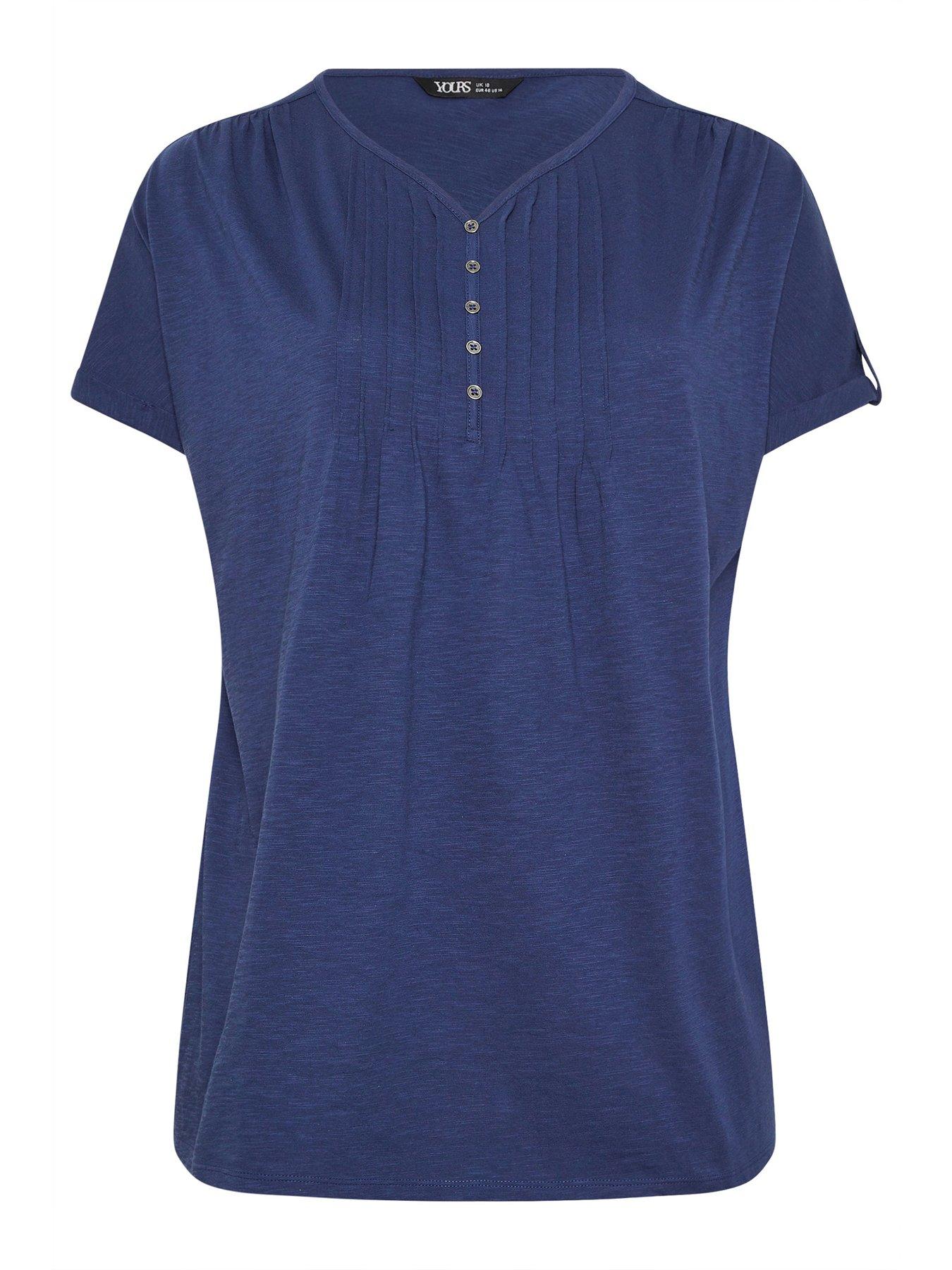 yours-curve-short-sleeve-pintuck-t-shirtdetail