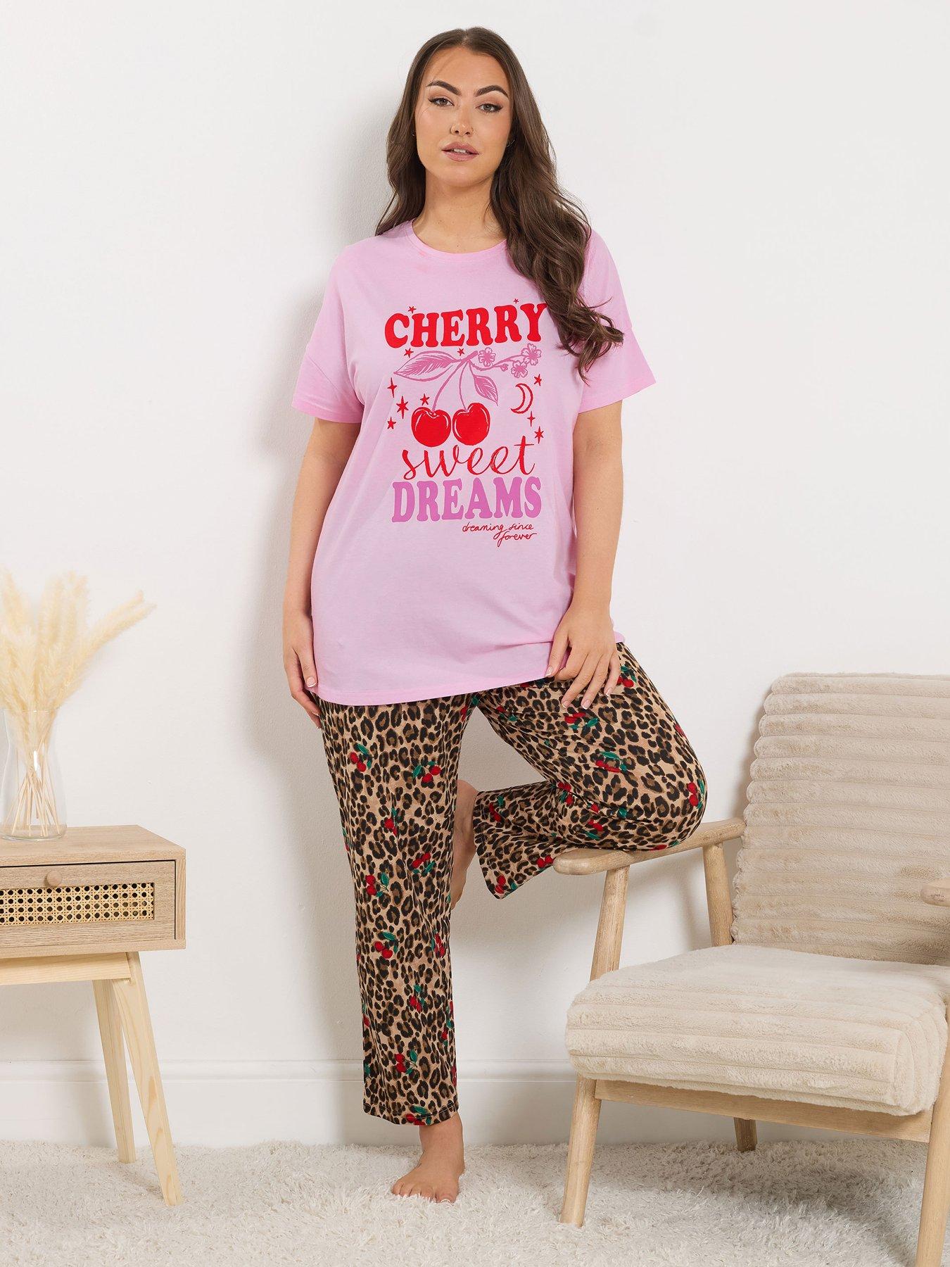 yours-curve-cherry-animal-wide-leg-pyjama-set-pinkback