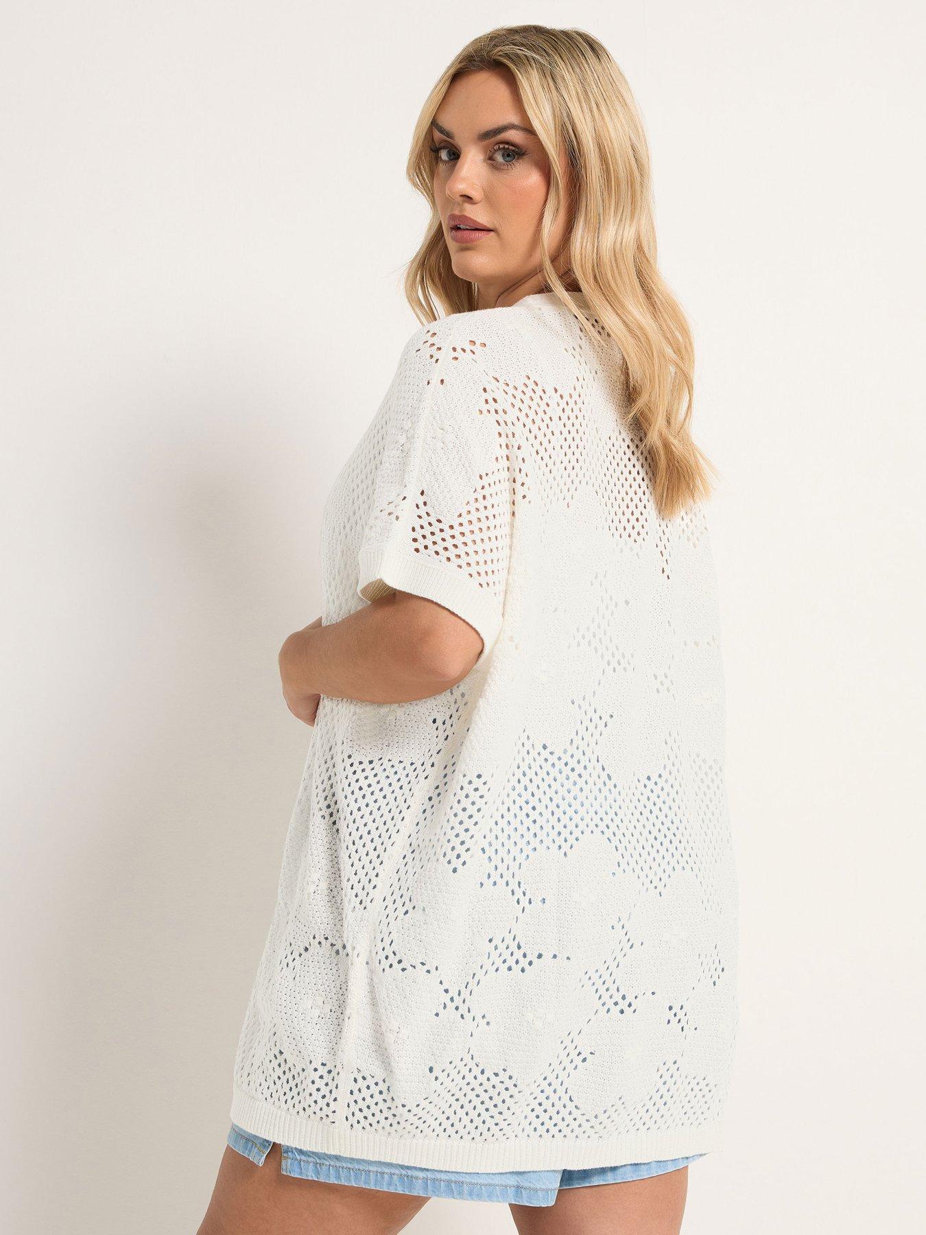 Image 2 of 5 of Yours Curve Kimono Cardigan - Cream