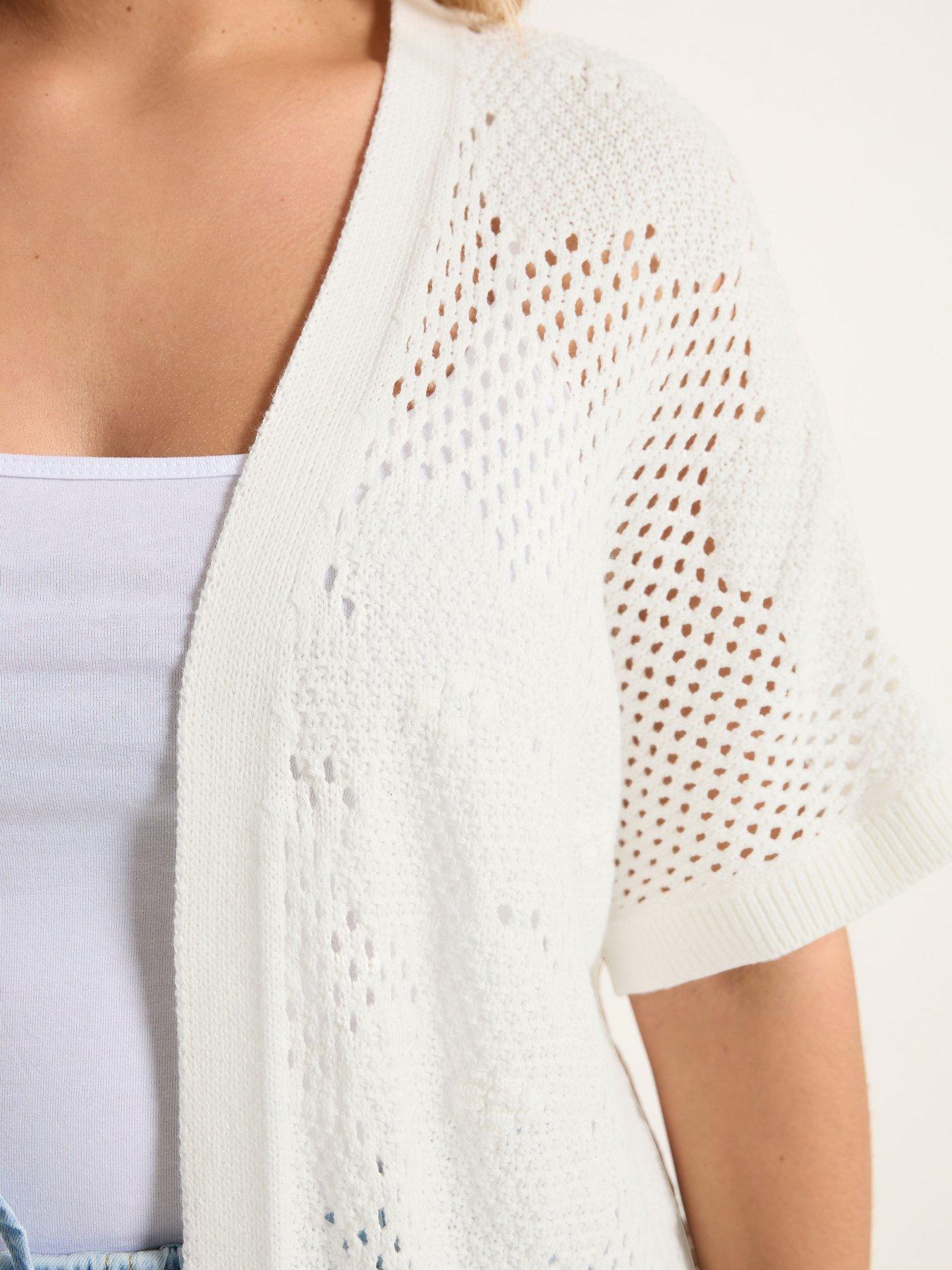 Image 4 of 5 of Yours Curve Kimono Cardigan - Cream