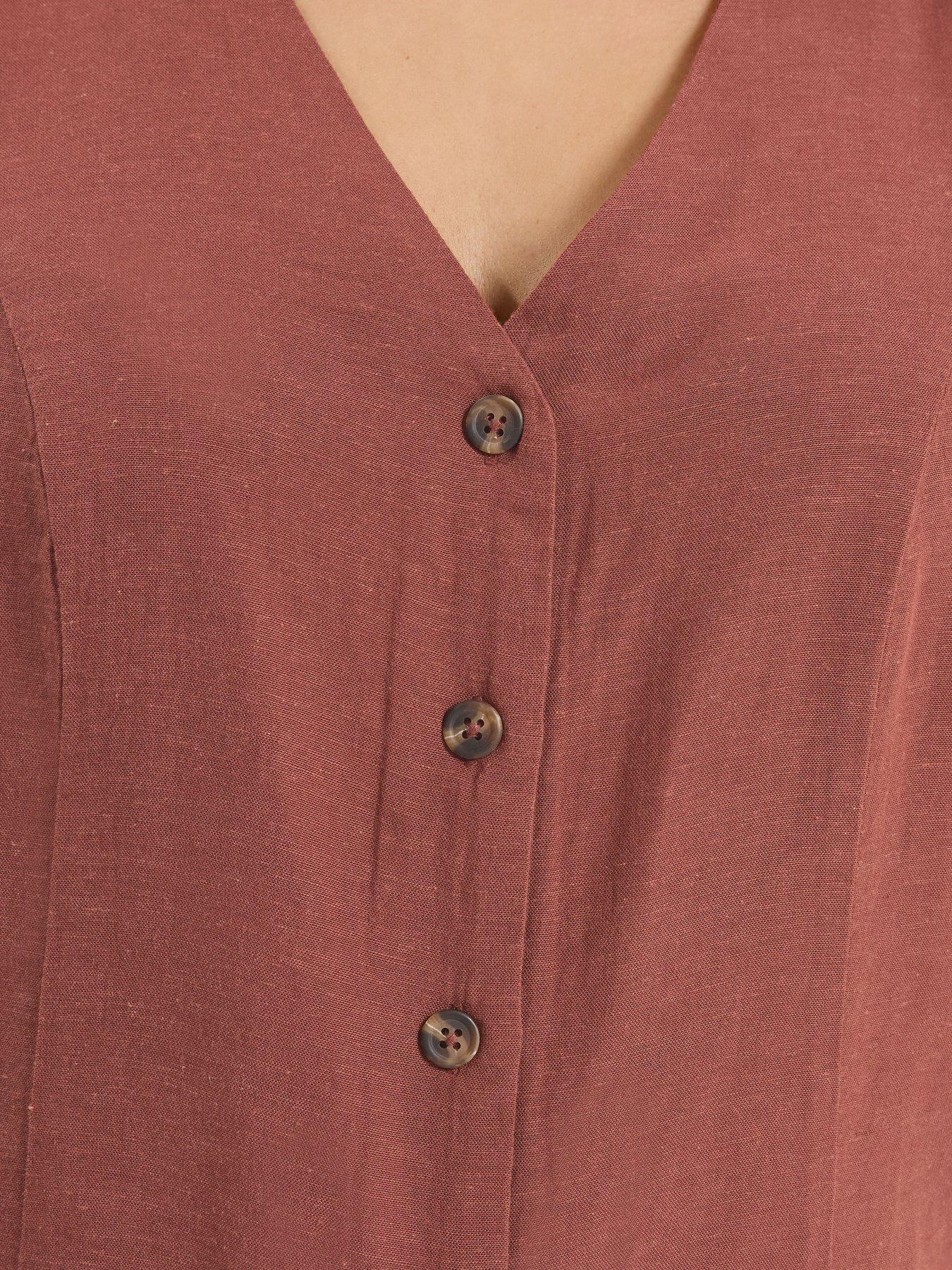 yours-curve-linen-waistcoat-vest-rustoutfit