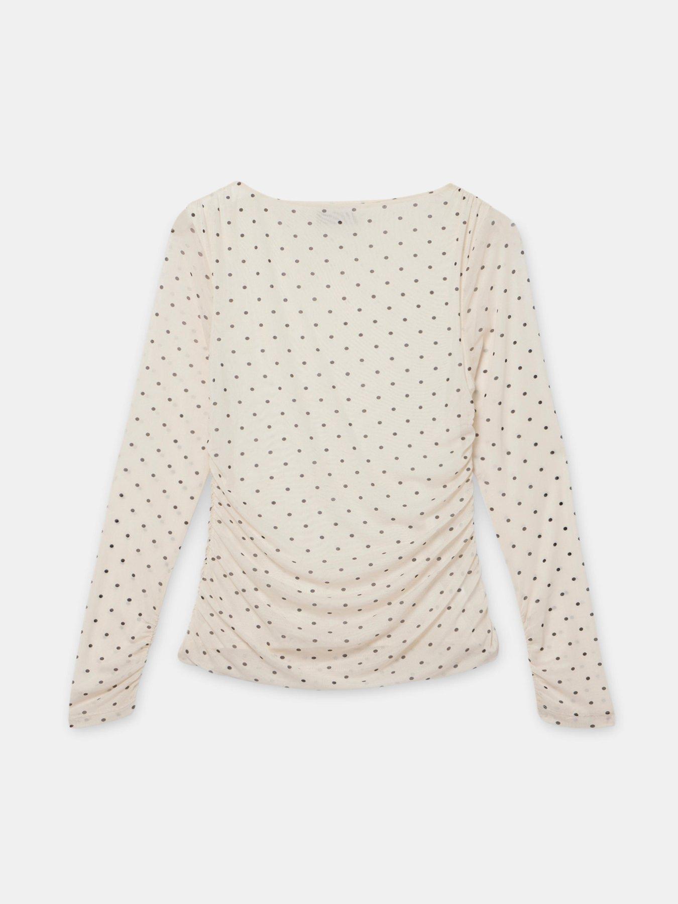 mint-velvet-spot-print-mesh-top-creamdetail