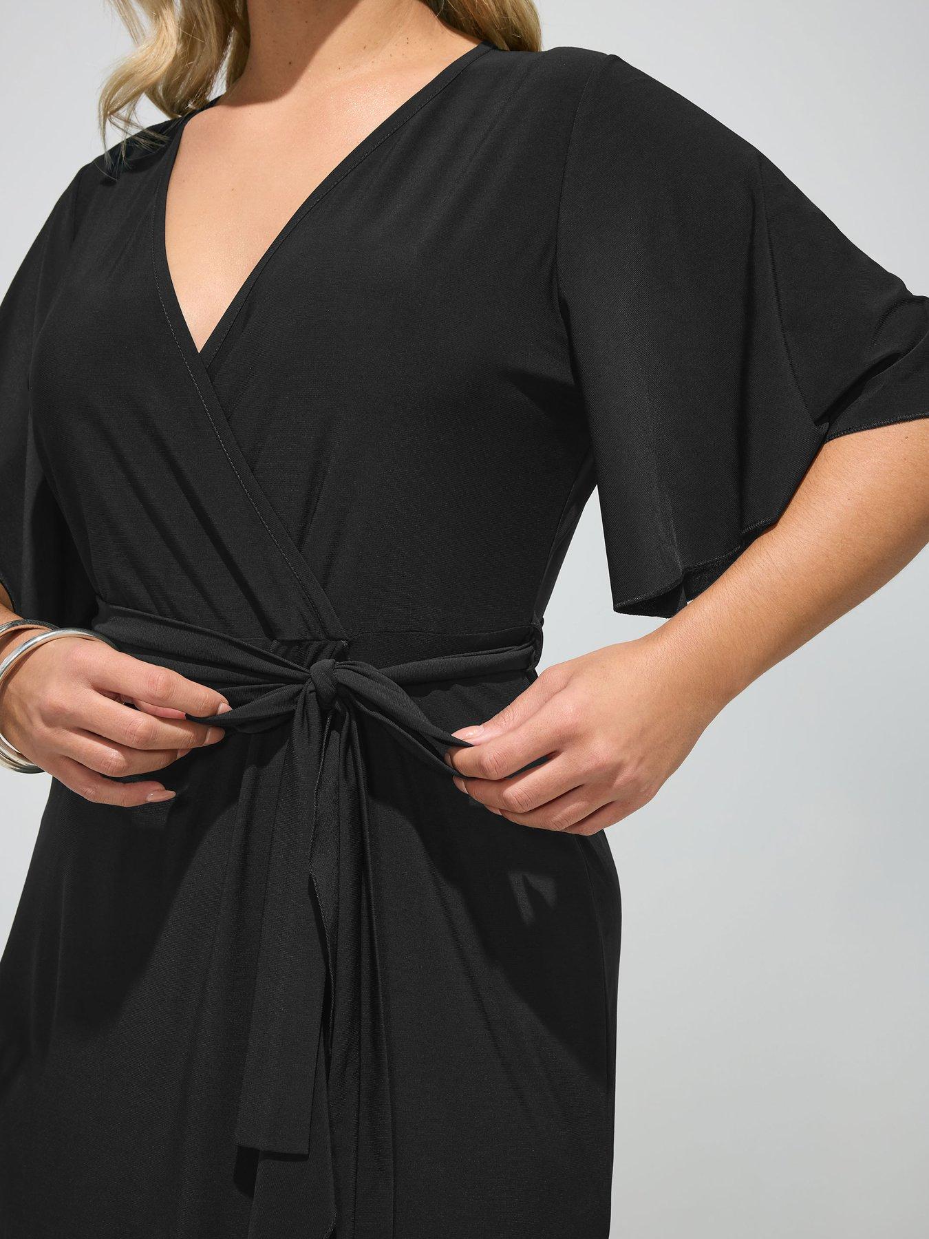 yours-curve-ruffle-hem-wrap-dress-blackoutfit
