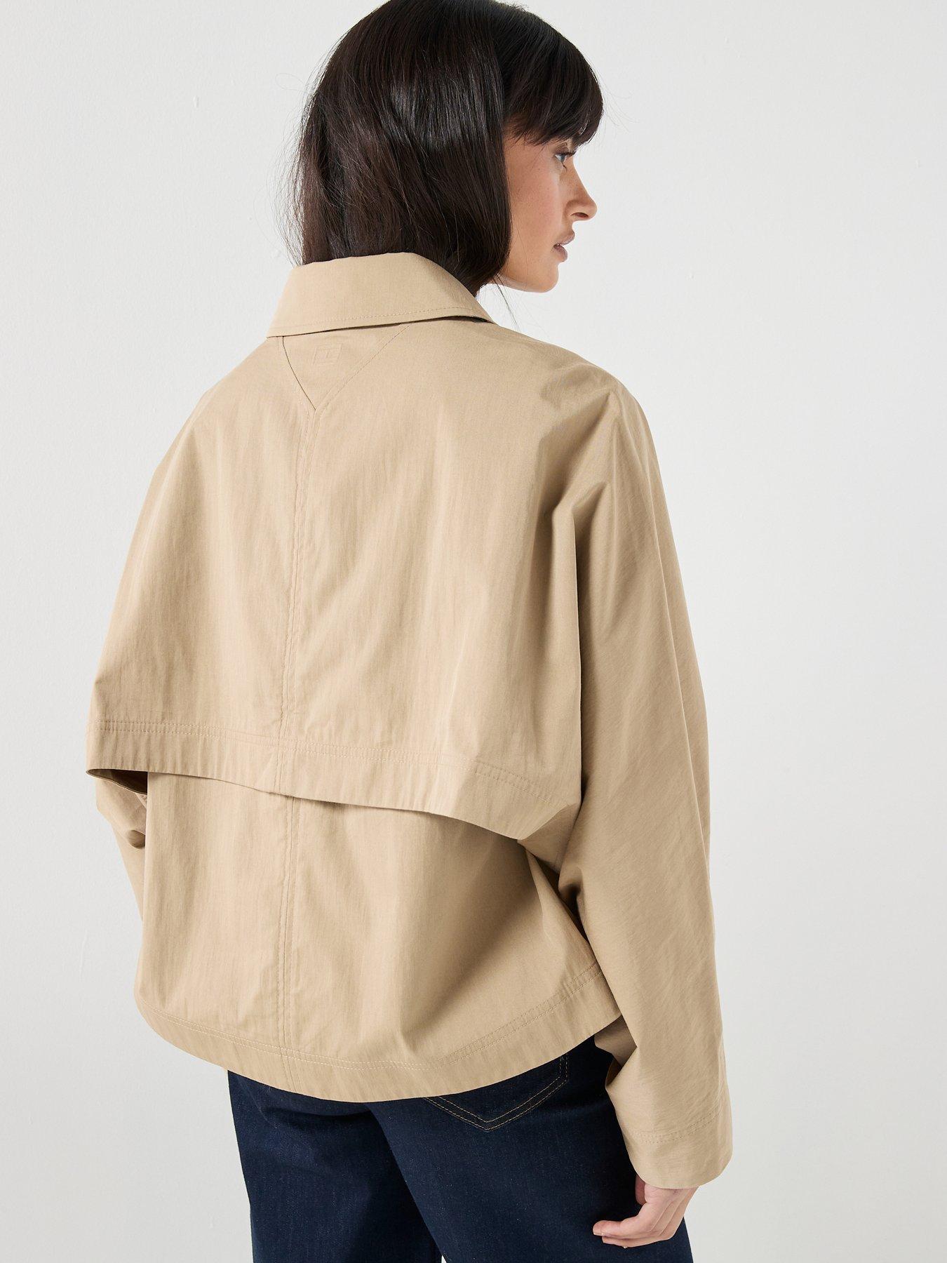 Image 2 of 6 of Tommy Hilfiger Cotton Short Jacket - Brown