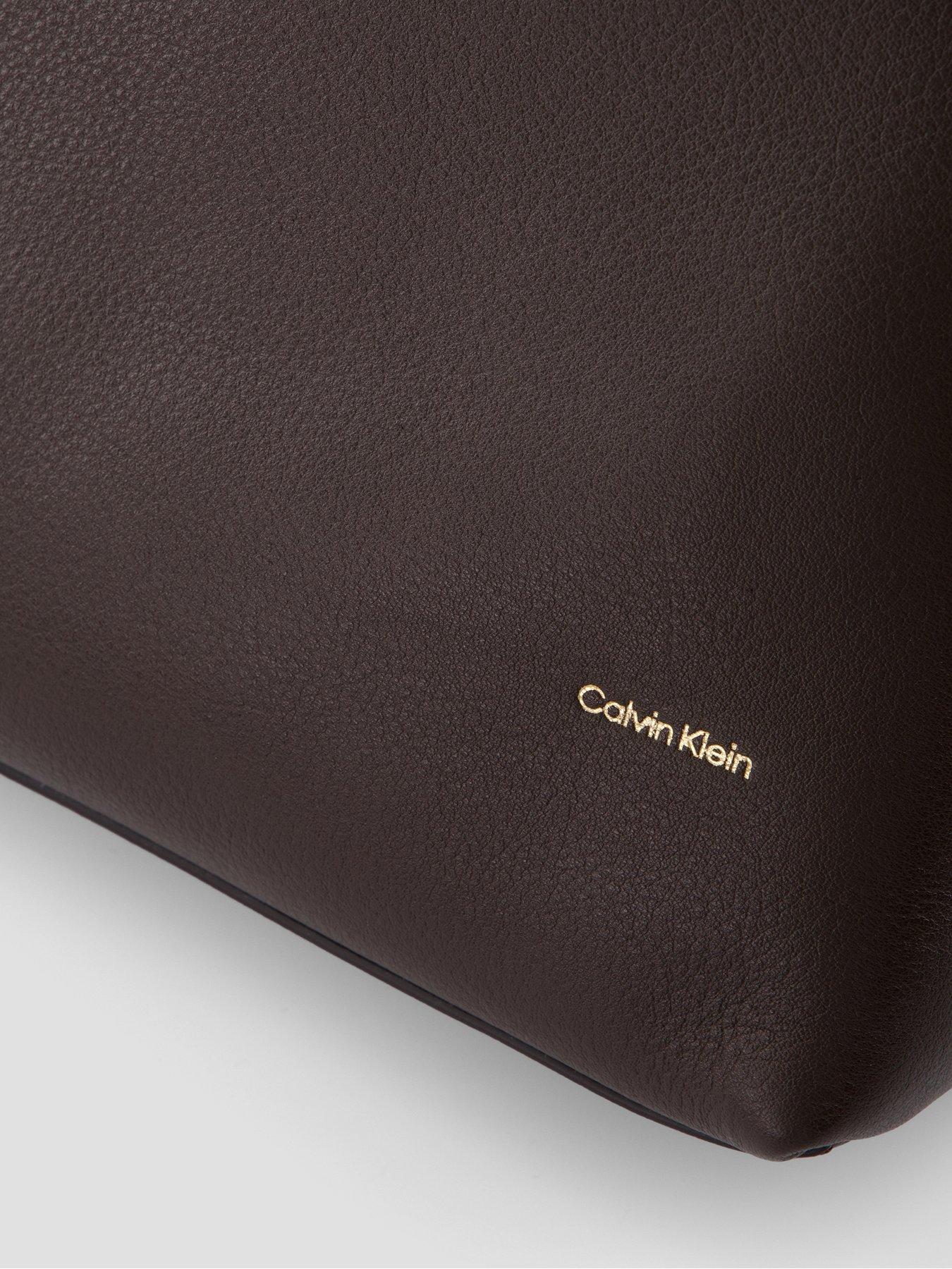 Image 3 of 4 of Calvin Klein Slouchy Leather Medium Shoulder Bag - Delicioso