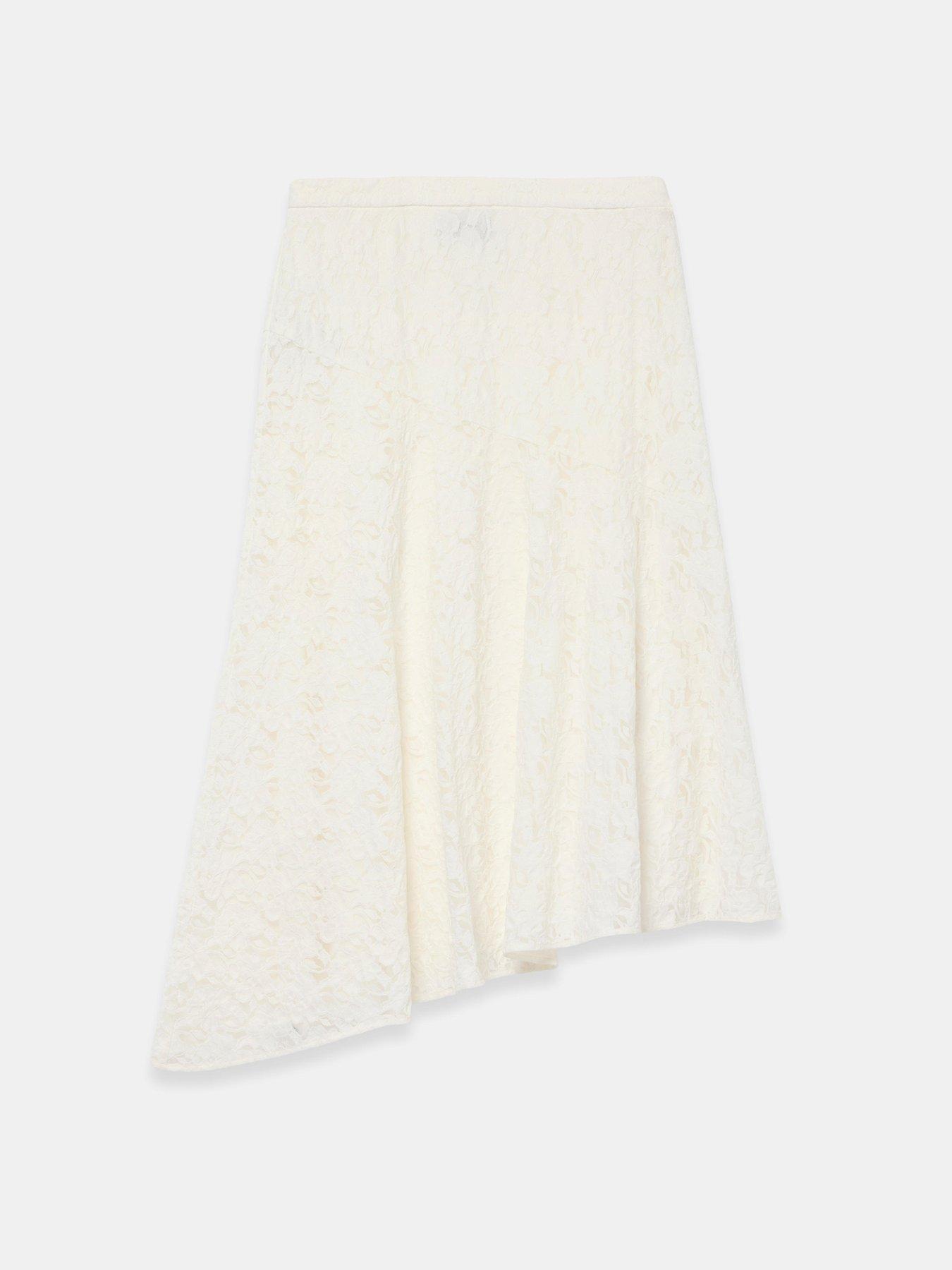 Image 5 of 6 of Mint Velvet Lace Skirt - Cream