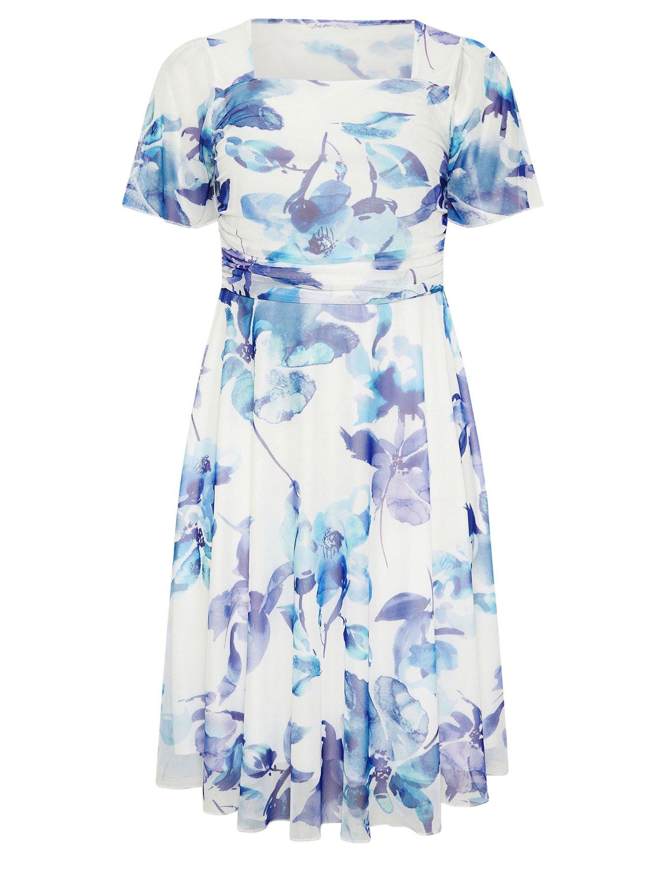 yours-curve-mesh-square-neck-dress-whitedetail