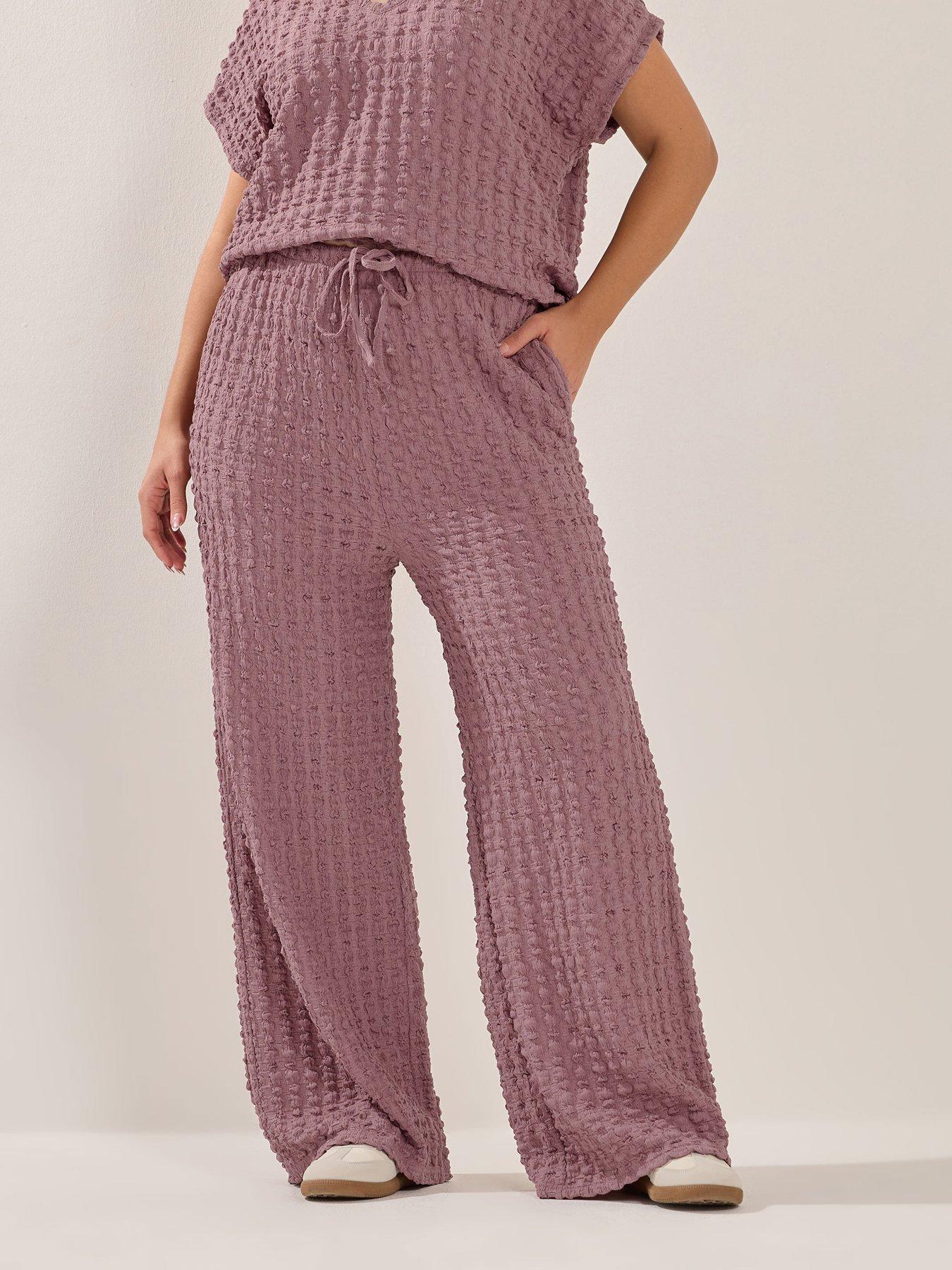 Yours Curve Bubble Wide Leg Trouser