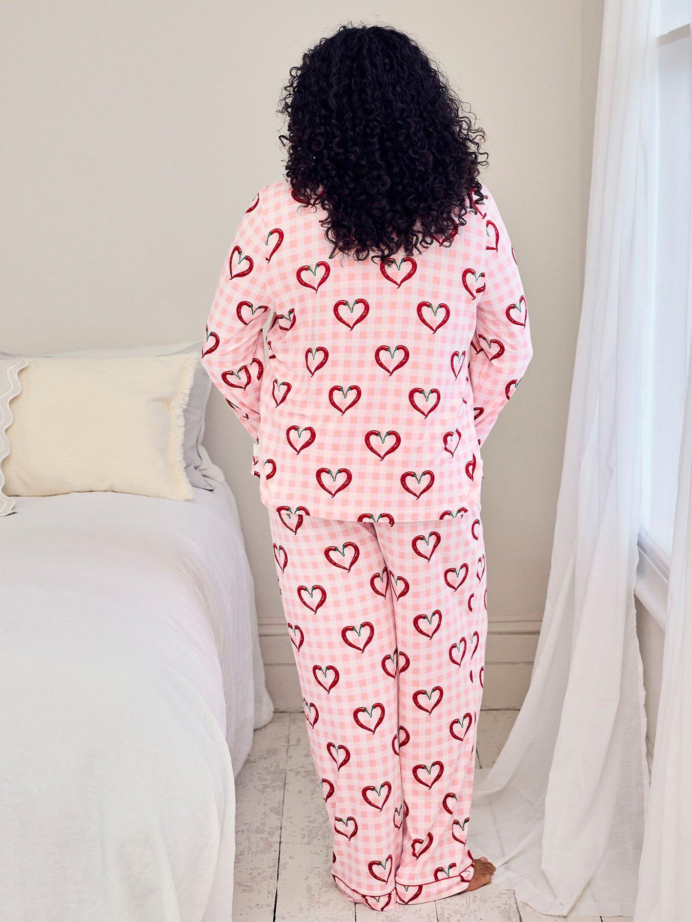 chelsea-peers-chilli-heart-print-long-pyjama-set-pinkstillFront