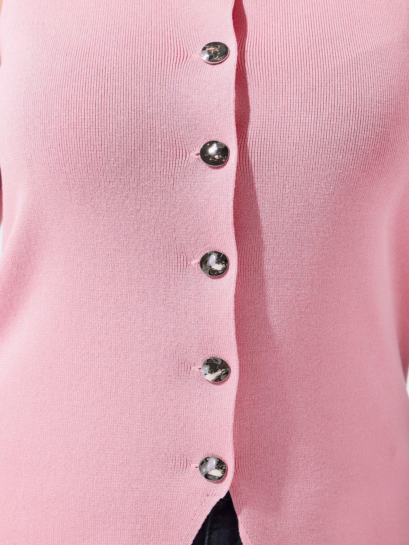 yours-curve-knit-waistcoat-pinkoutfit