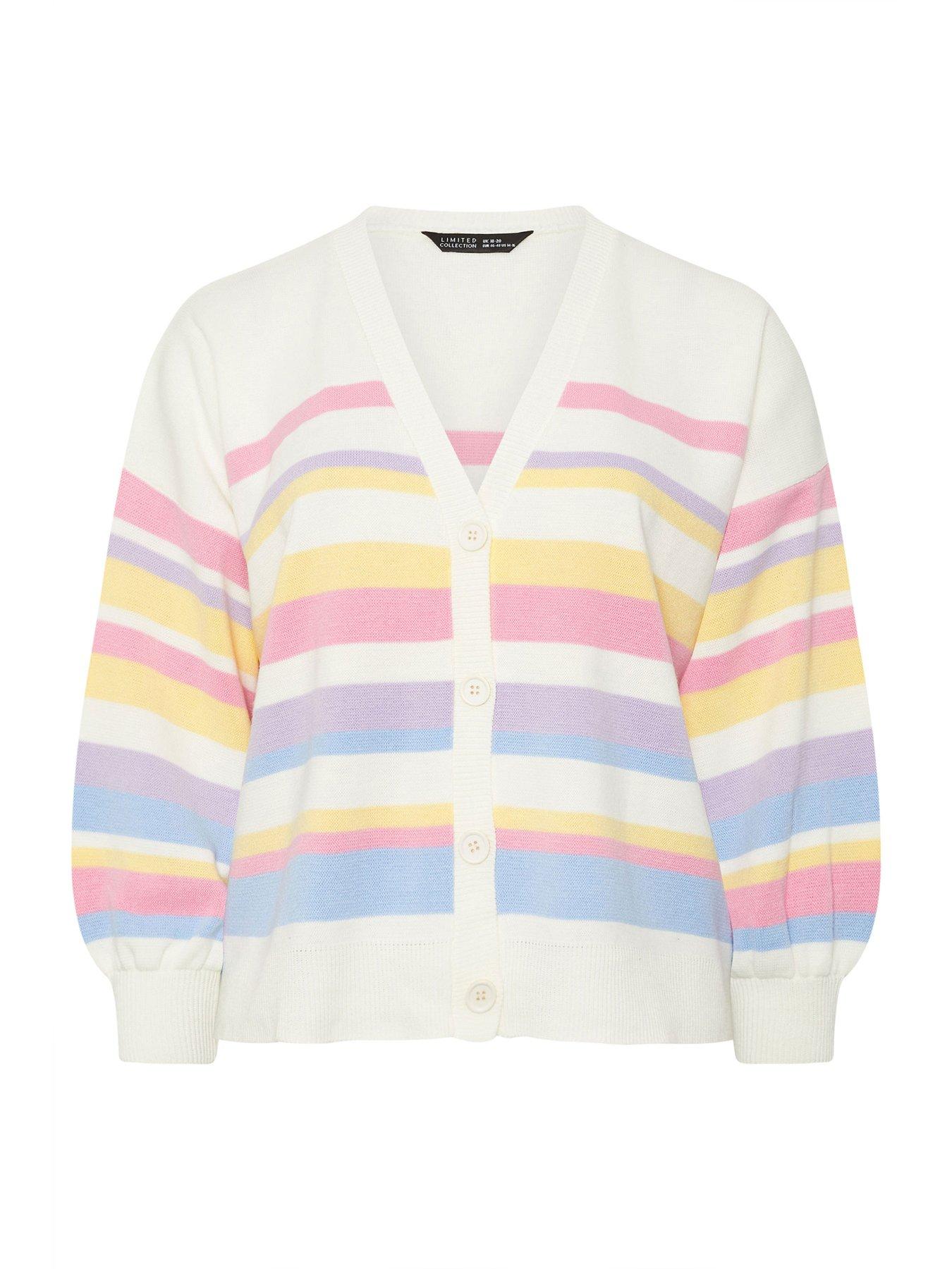 Image 5 of 5 of Yours Curve Stripe Cardigan