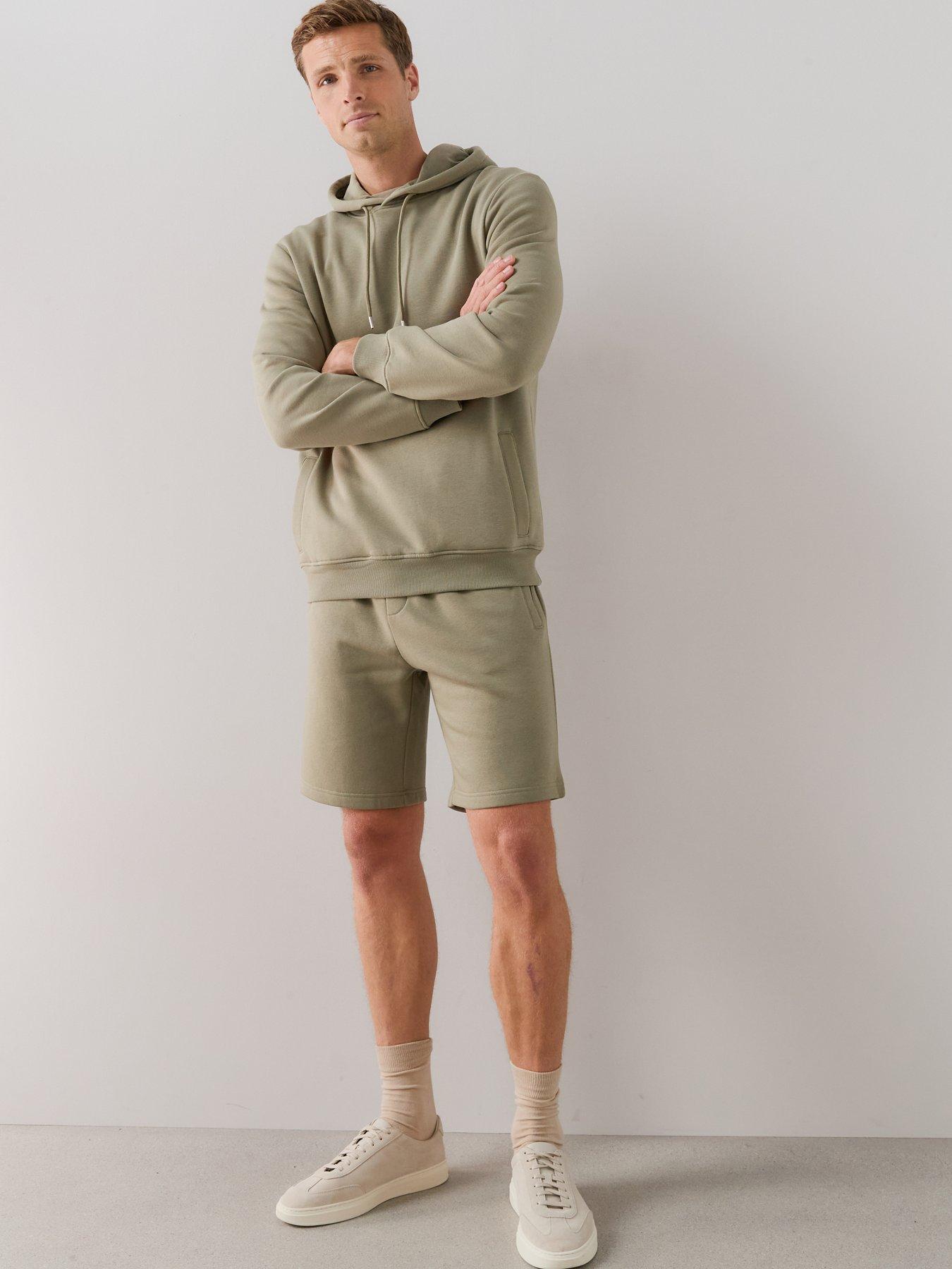 Image 3 of 7 of The Very Collection Cotton Rich Essentials Jogger Shorts - Sage Green