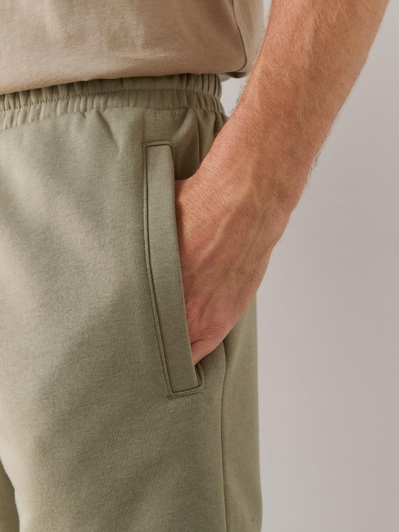 Image 6 of 7 of The Very Collection Cotton Rich Essentials Jogger Shorts - Sage Green