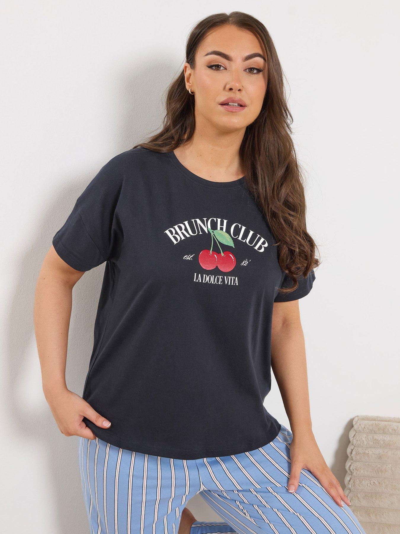 yours-curve-brunch-club-pyjama-top-bluefront