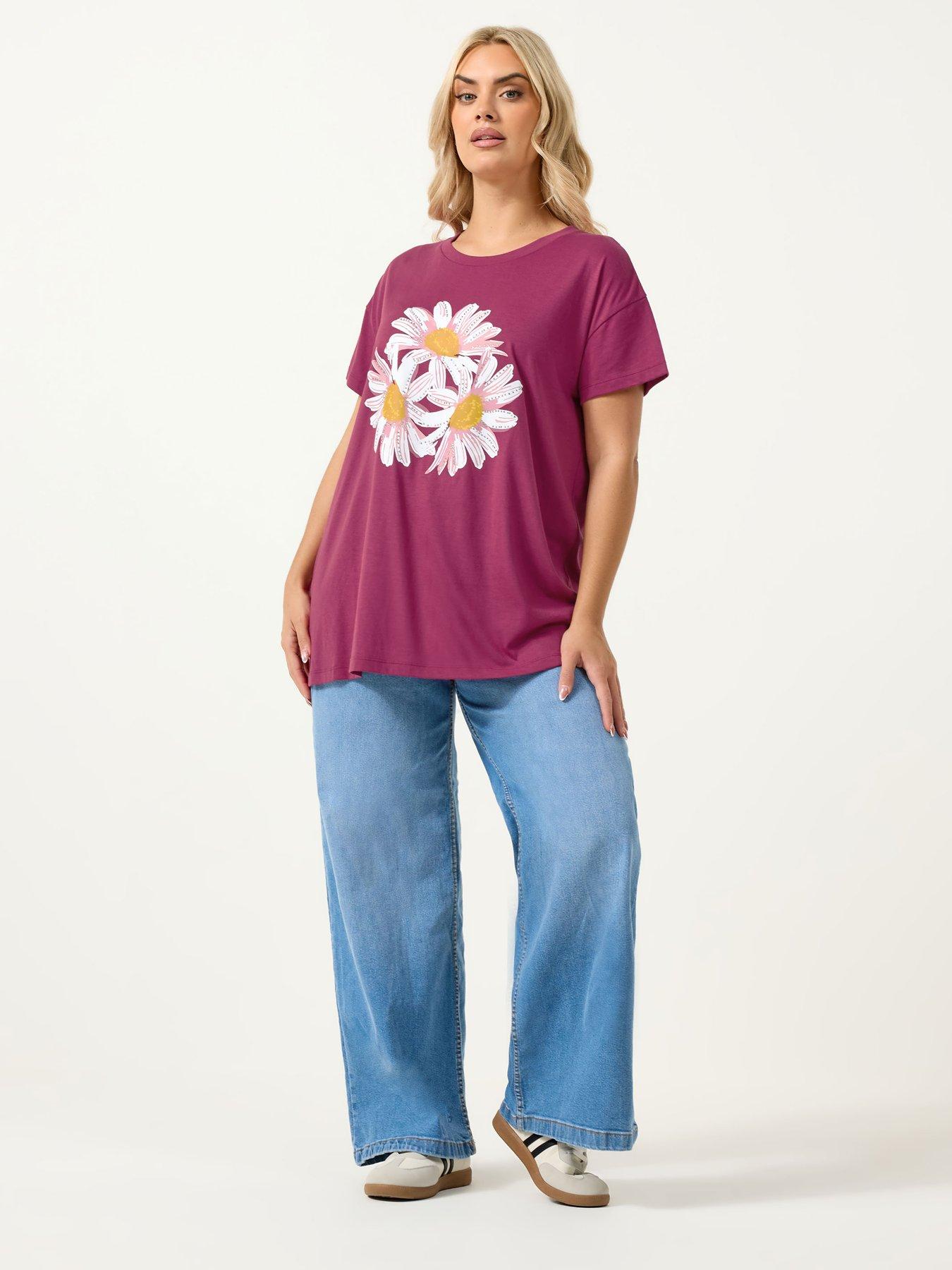 yours-curve-placement-core-t-shirt-pinkback