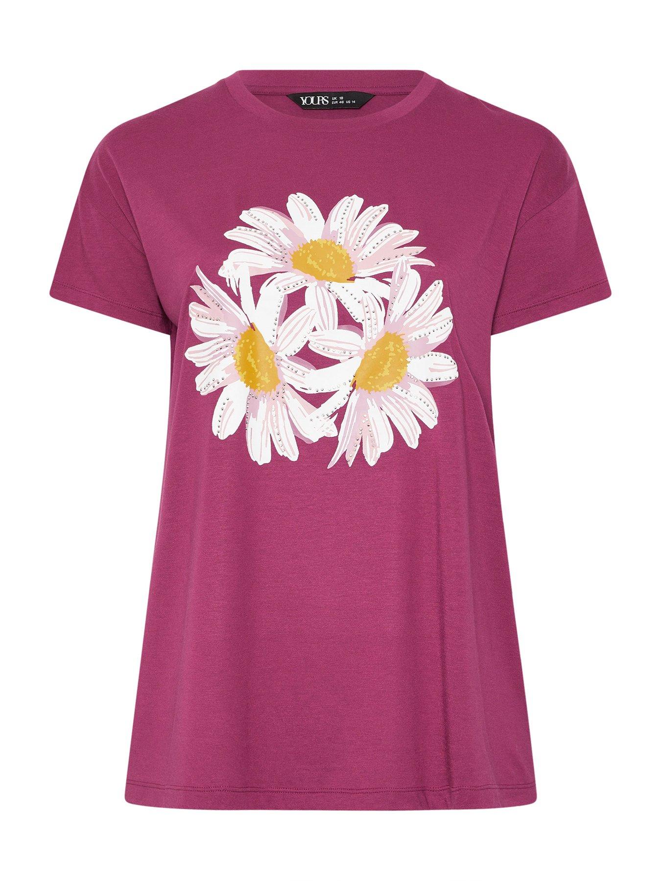 yours-curve-placement-core-t-shirt-pinkdetail