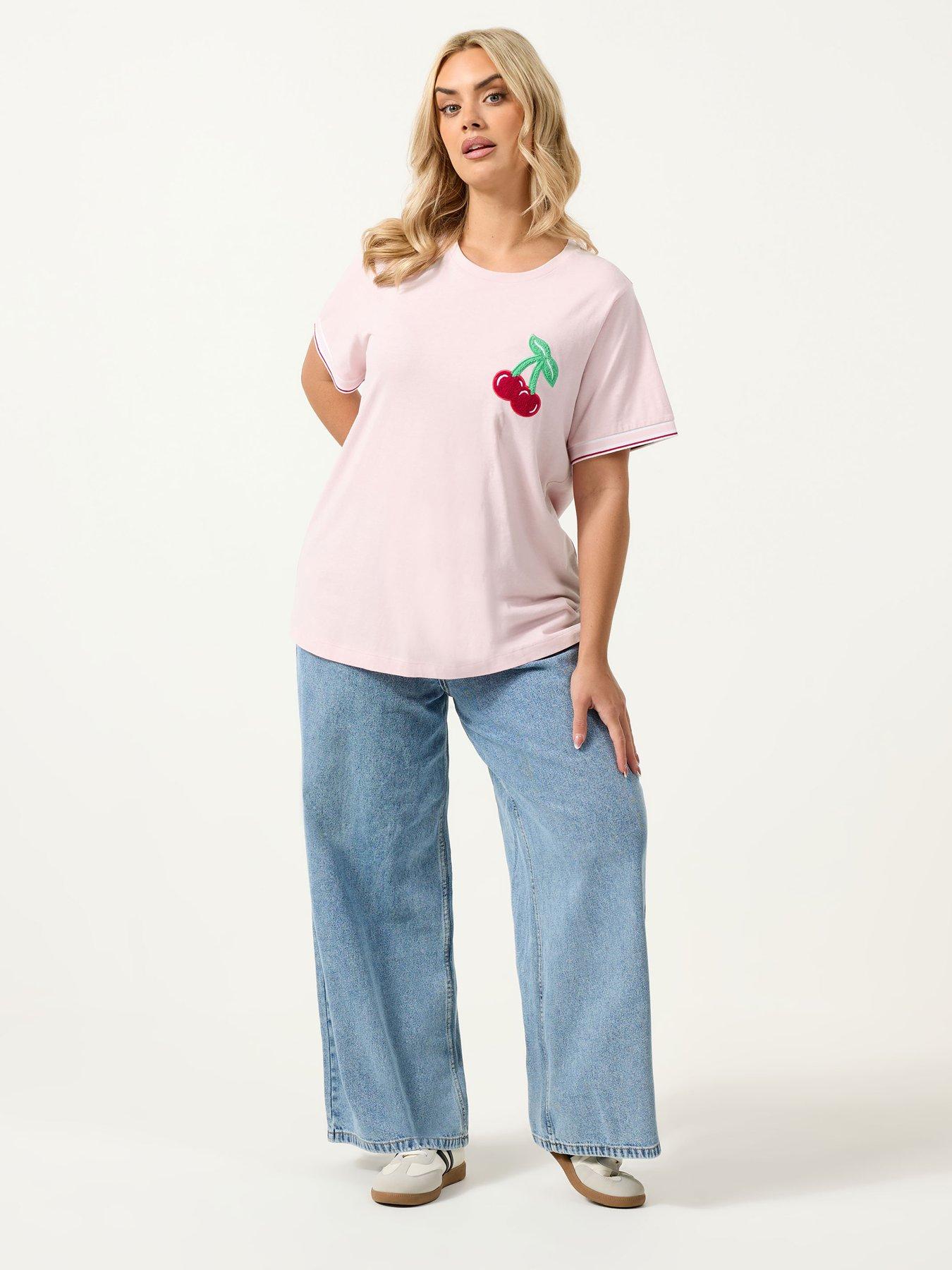 yours-curve-varsity-trim-t-shirt-pinkback