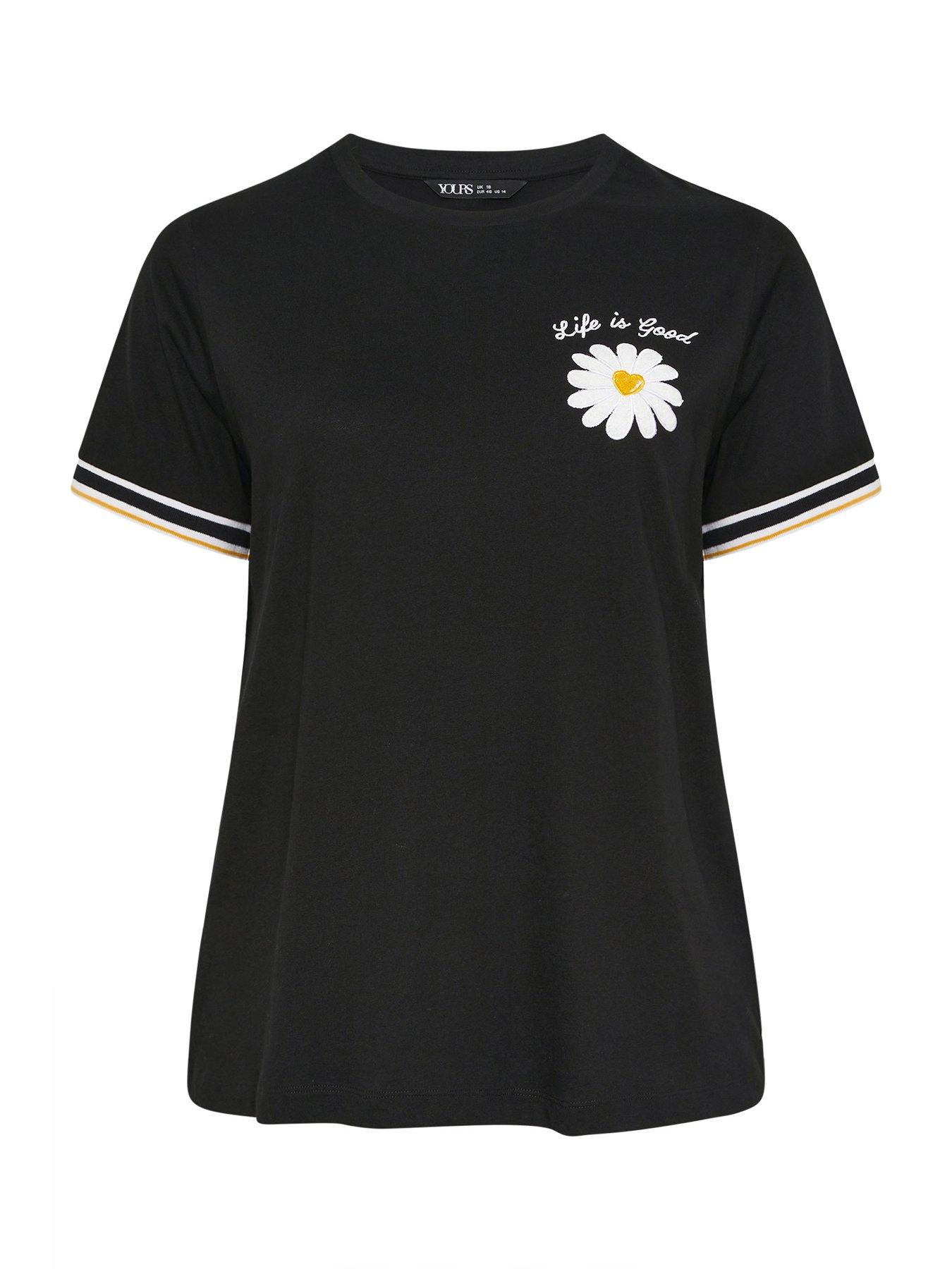 yours-curve-varsity-trim-t-shirt-blackdetail
