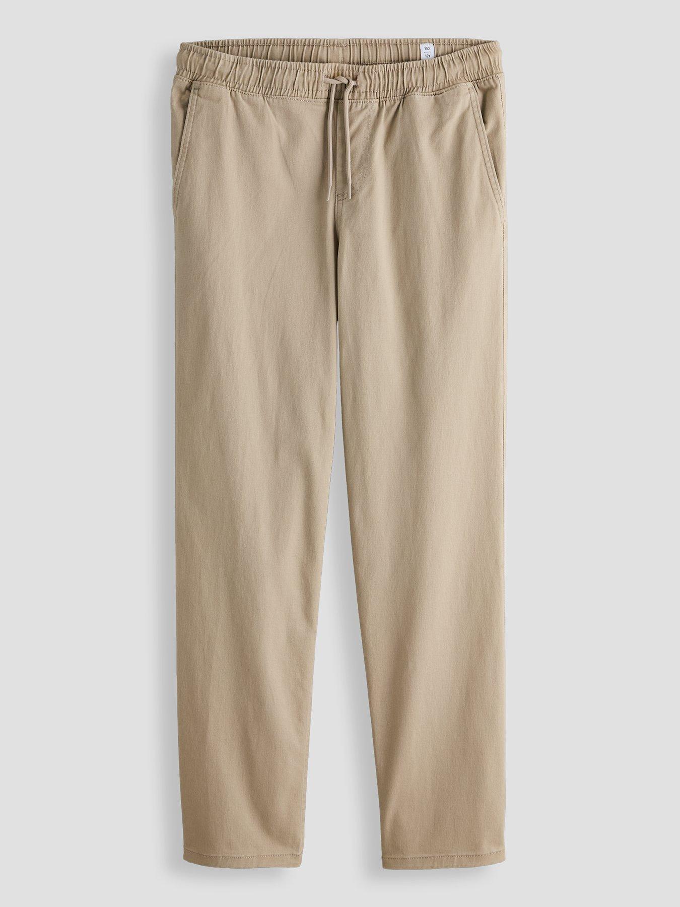 Jack & Jones Junior Boys Karl Dylan Drawstring Trousers - Beige