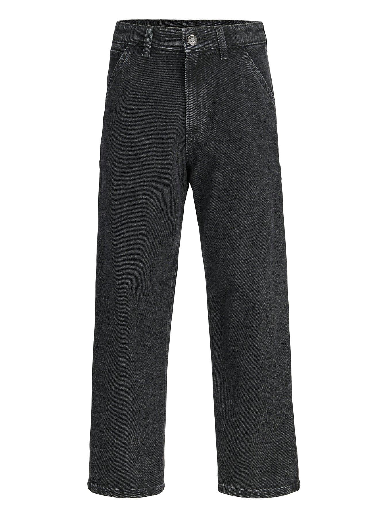 Image 2 of 4 of Jack & Jones Junior Boys Alex Carpenter 562 Jeans - Black