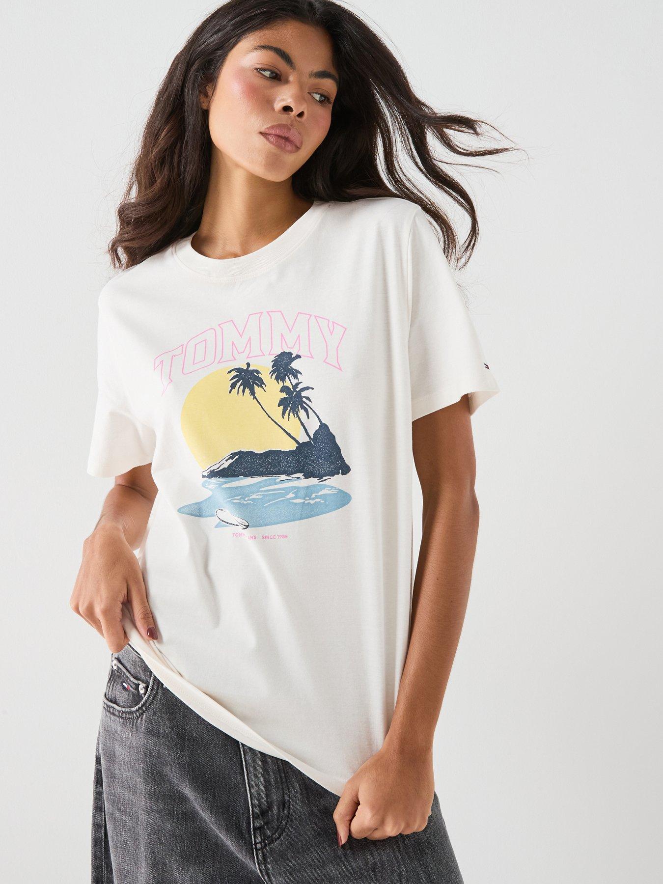 Tommy Jeans Tjw Rlx Novelty Tee - White
