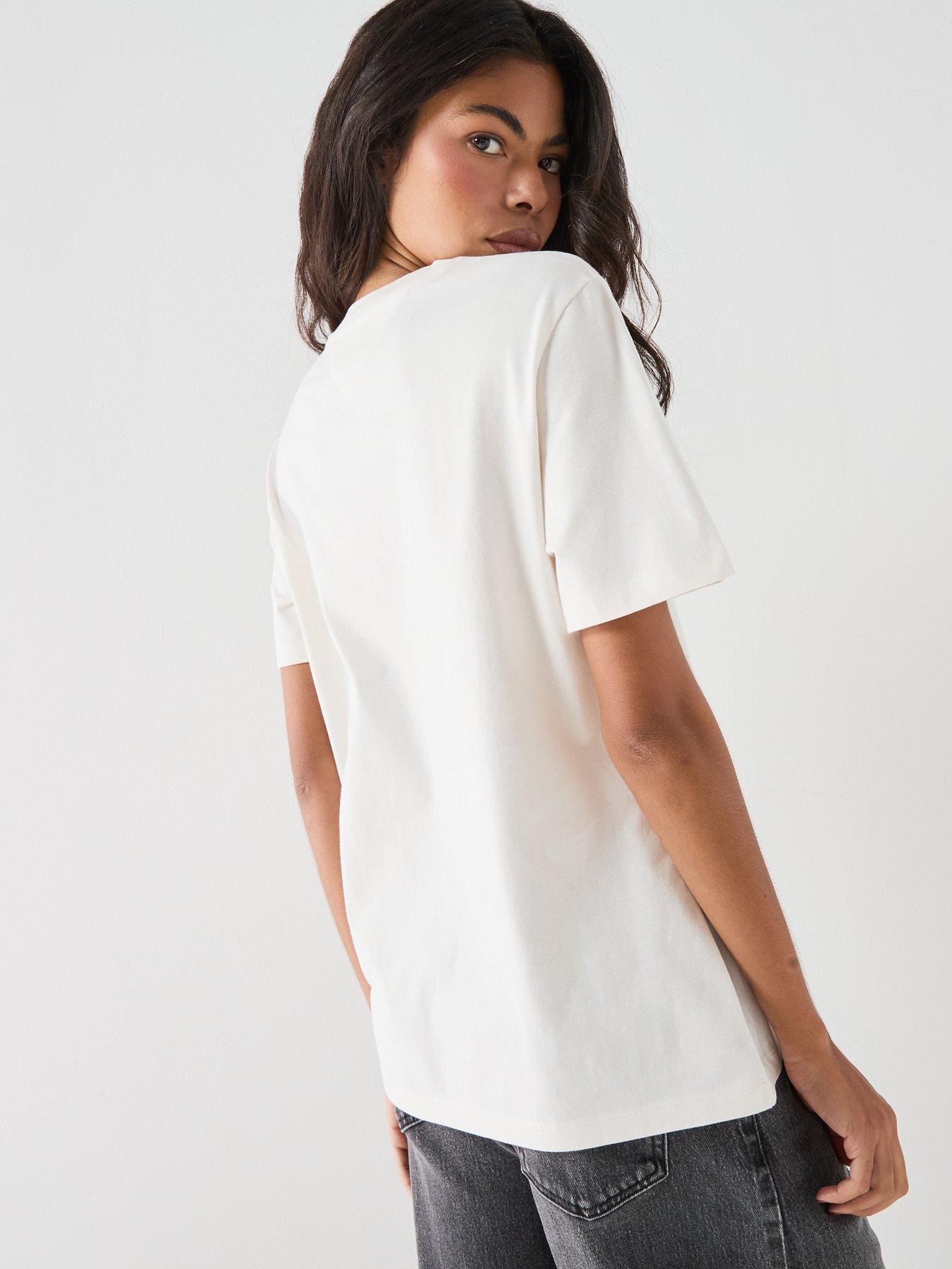 Image 2 of 5 of Tommy Jeans Logo Graphic Relaxed T-shirt - White