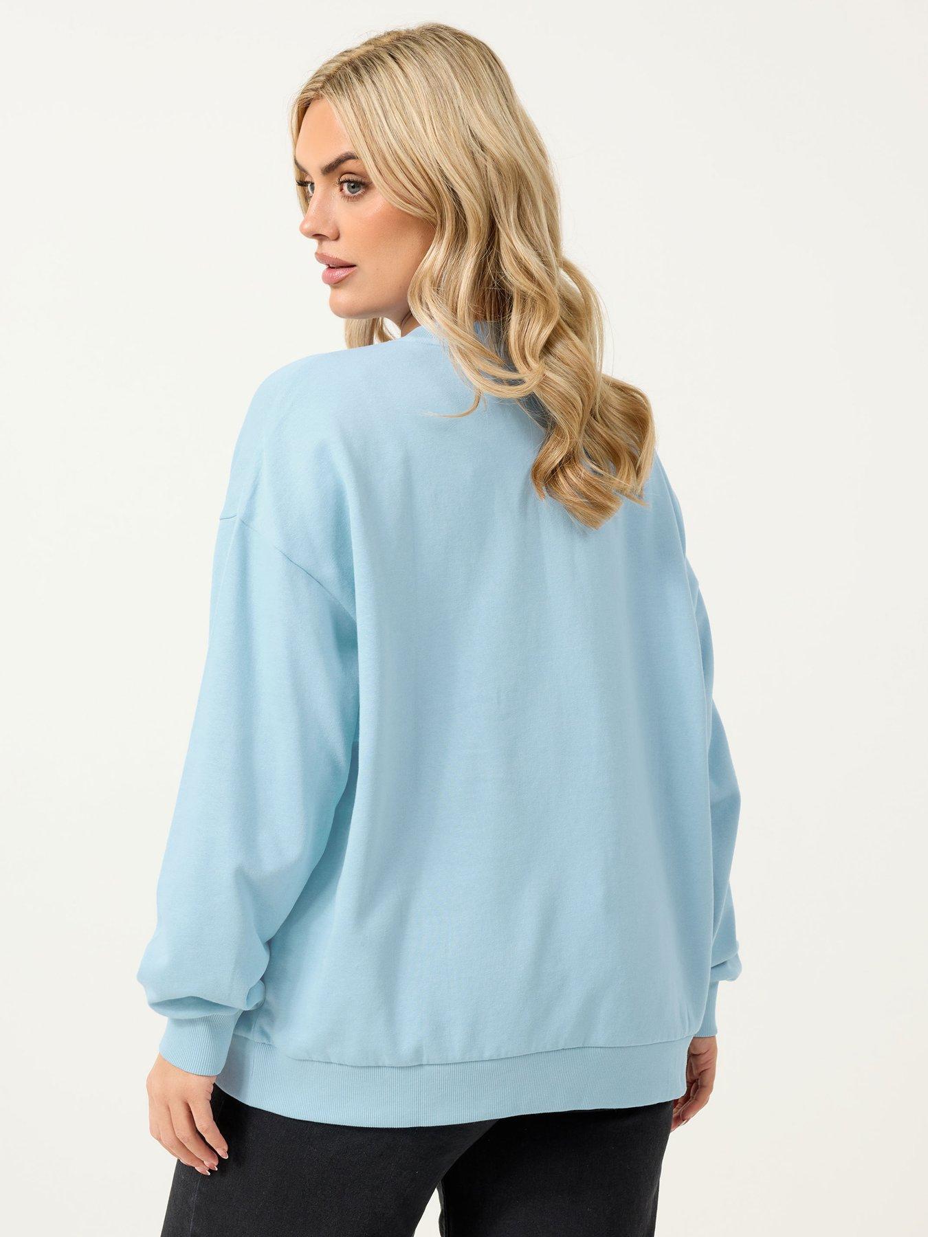 yours-curve-cherie-sweatshirt-bluestillFront
