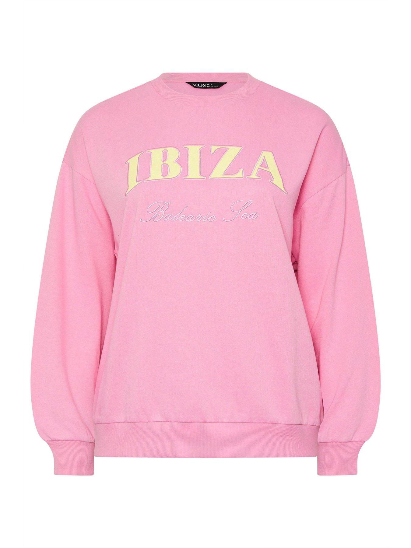 yours-curve-ibiza-applique-sweatshirt-pinkdetail