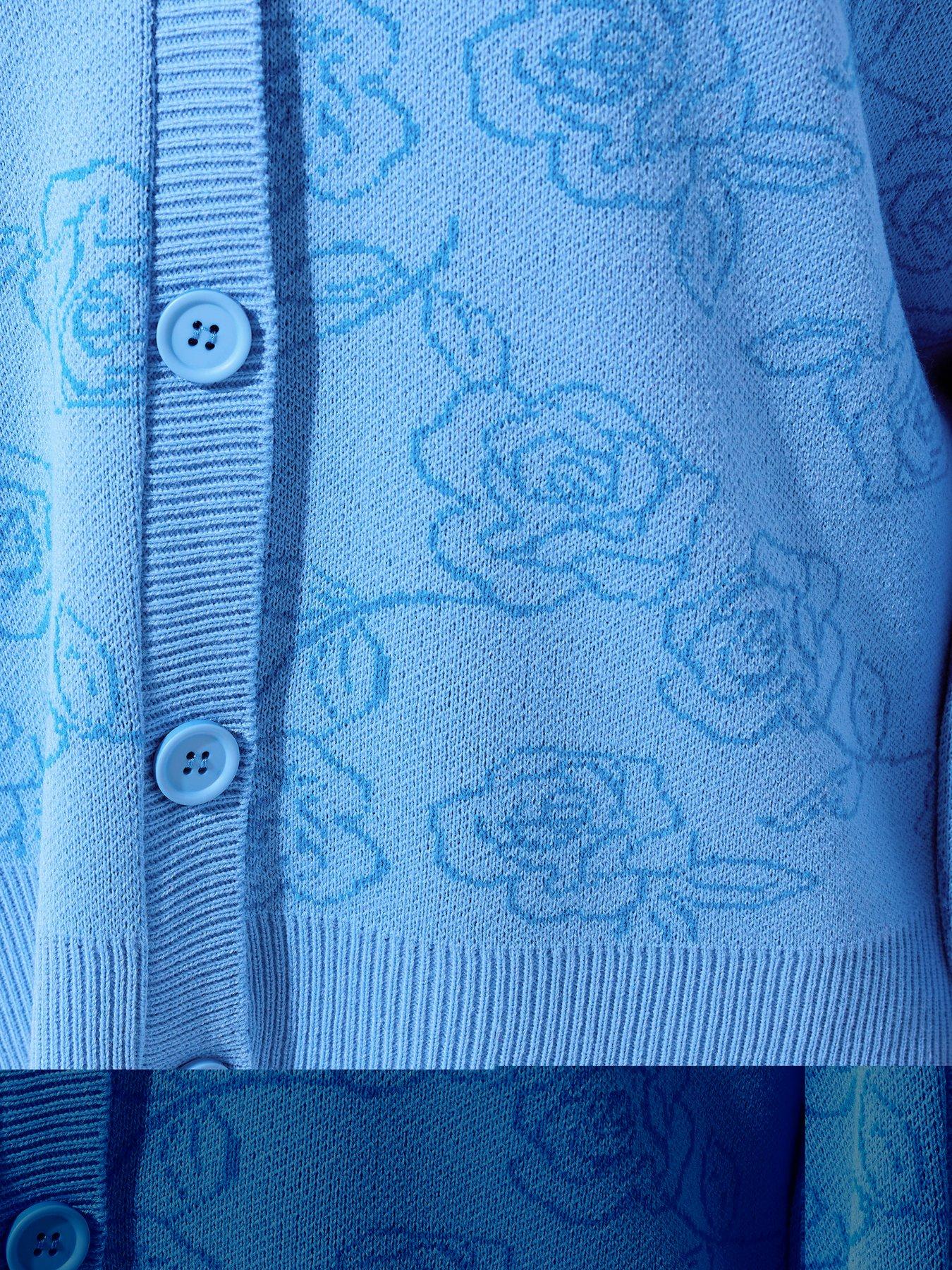 Image 4 of 5 of Yours Curve Rose Cardigan