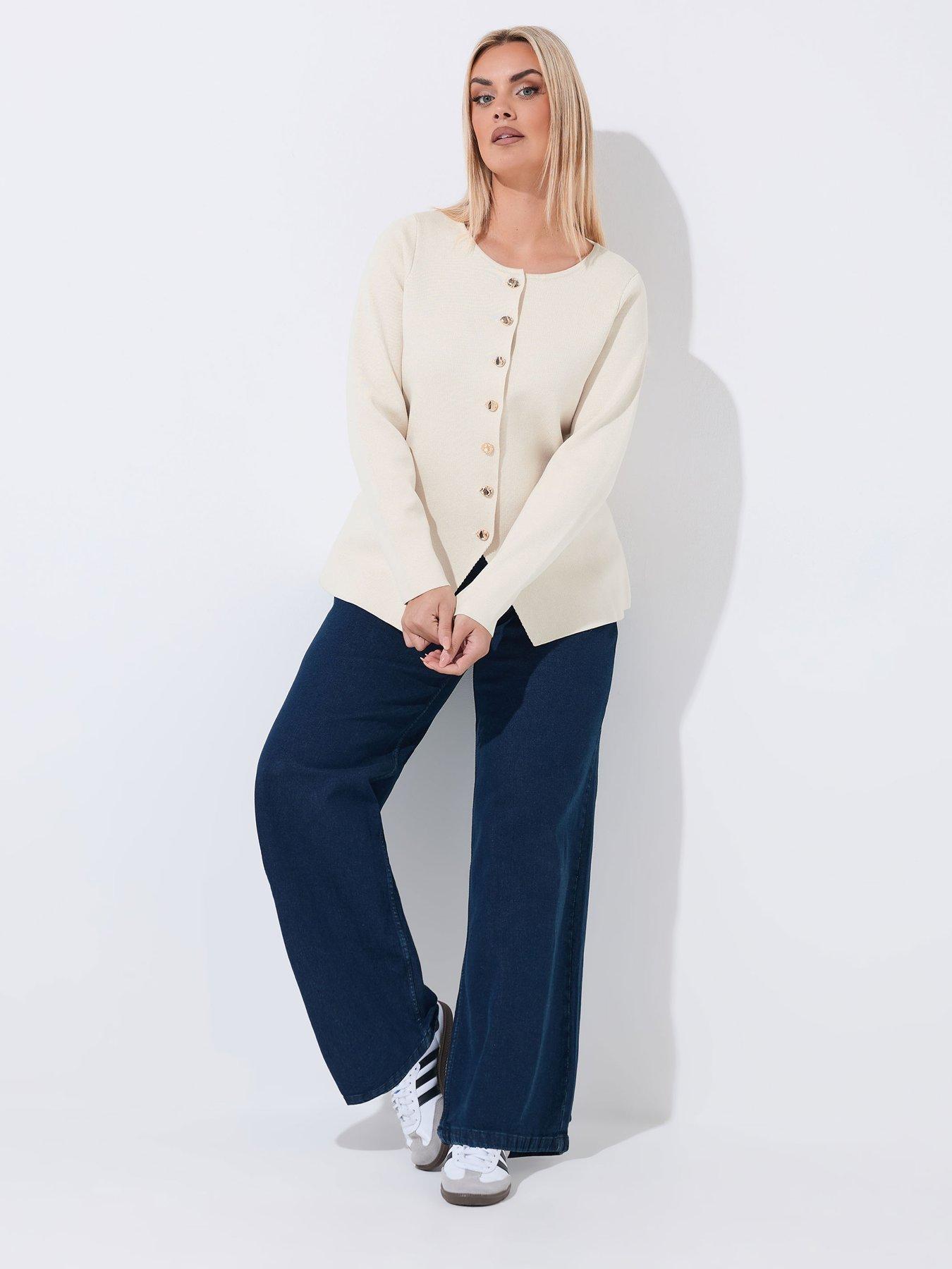 yours-curve-long-sleeve-button-knit-top-creamback