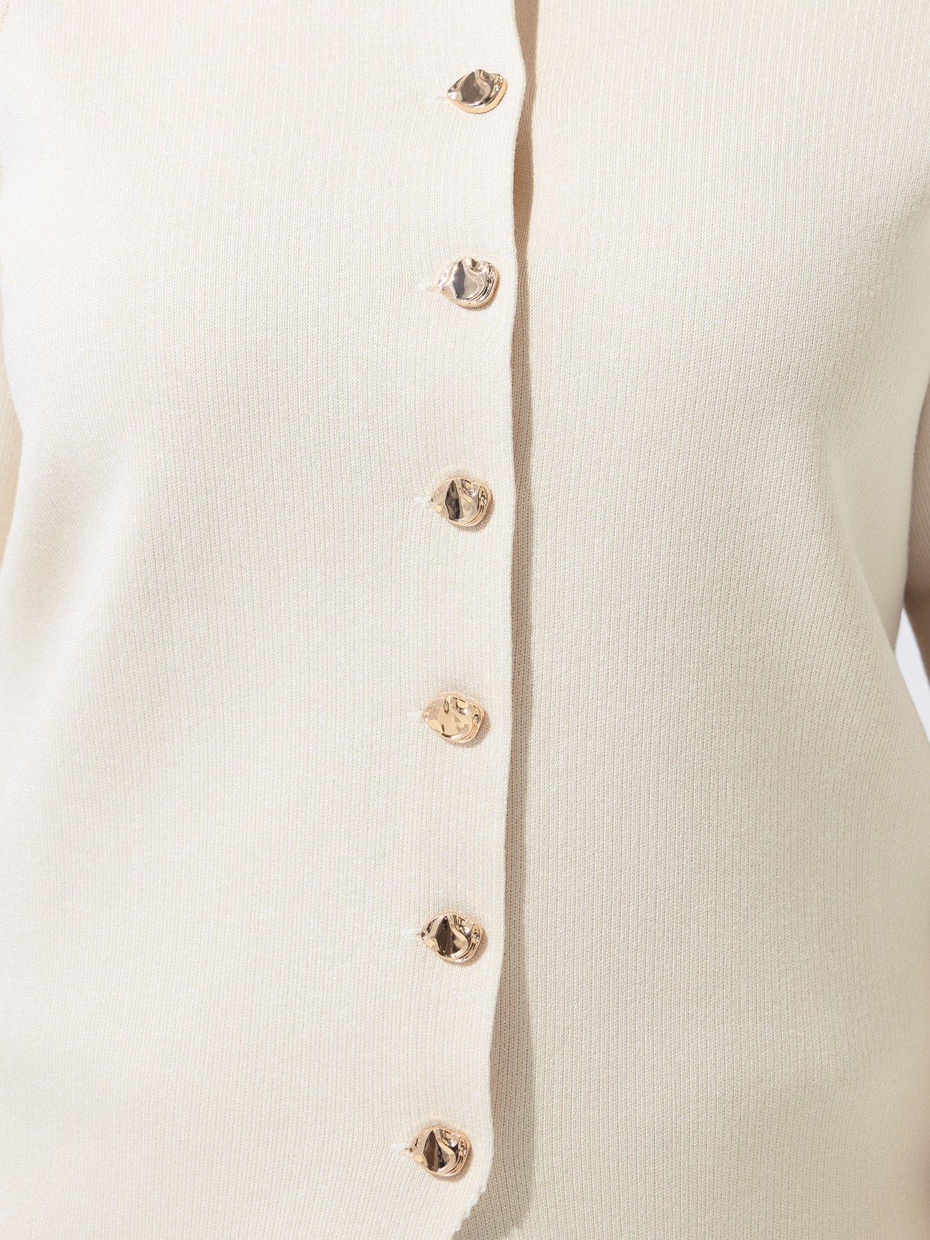 yours-curve-long-sleeve-button-knit-top-creamoutfit