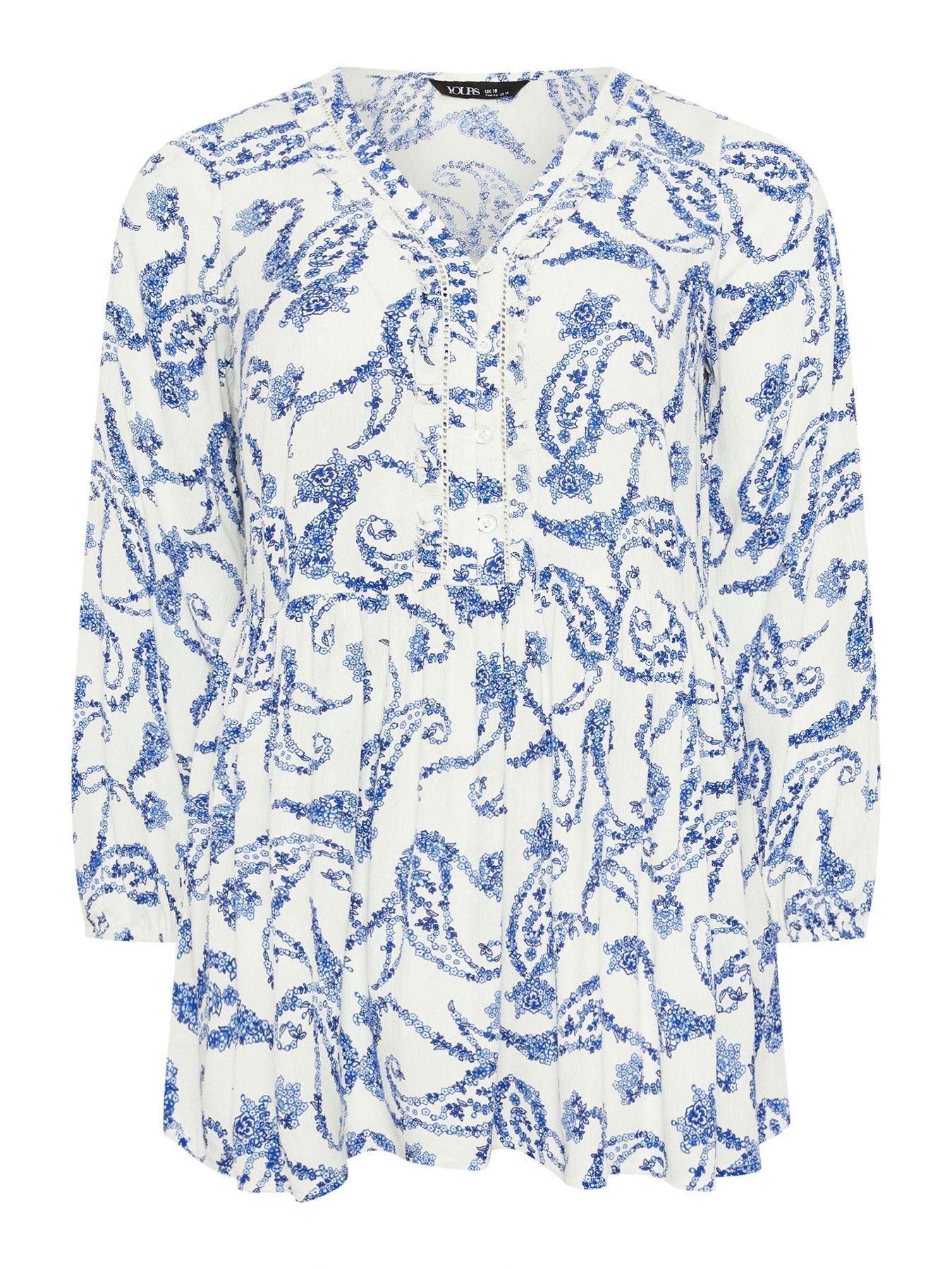 yours-curve-ruffle-placket-gypsy-blouse-bluedetail