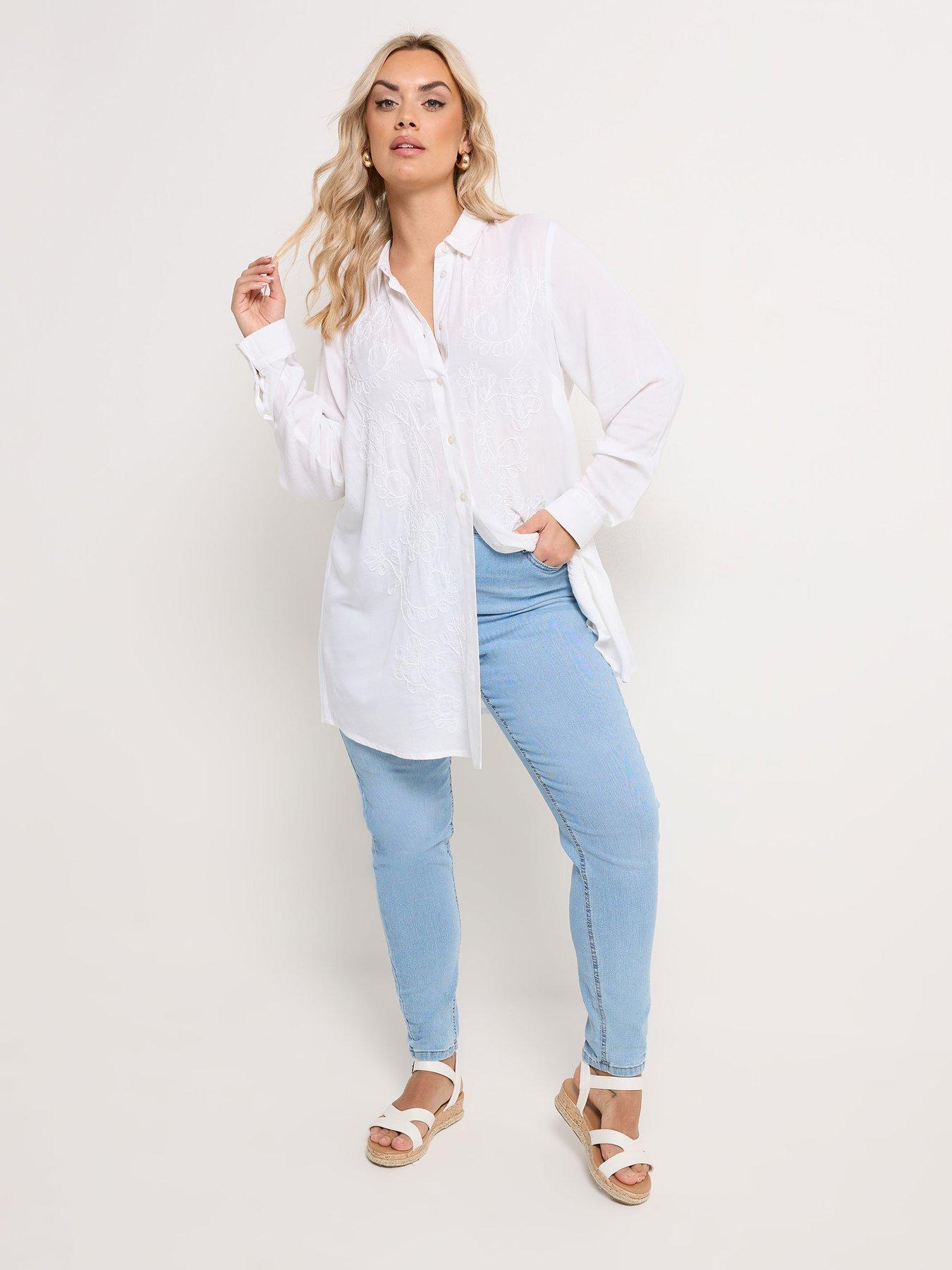 yours-curve-embroidered-placket-long-sleeve-shirtback