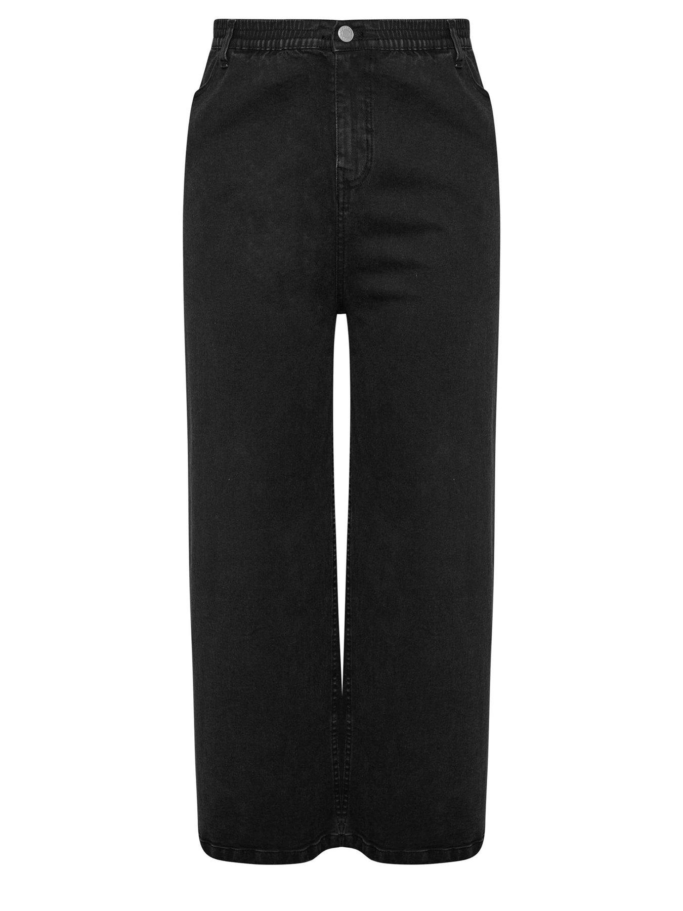 Image 5 of 5 of Yours Curve Wide Leg Puddle Jean - Blue