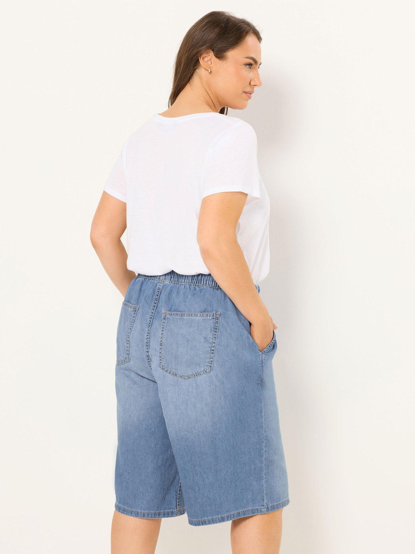 yours-curve-pull-on-denim-jortstillFront