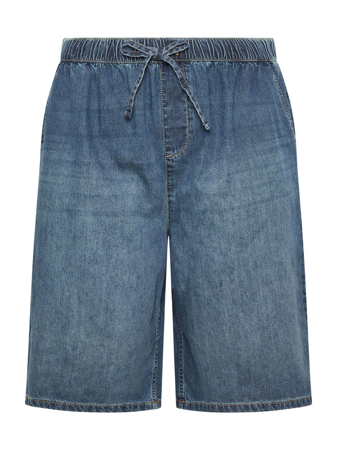 yours-curve-pull-on-denim-jort-bluedetail